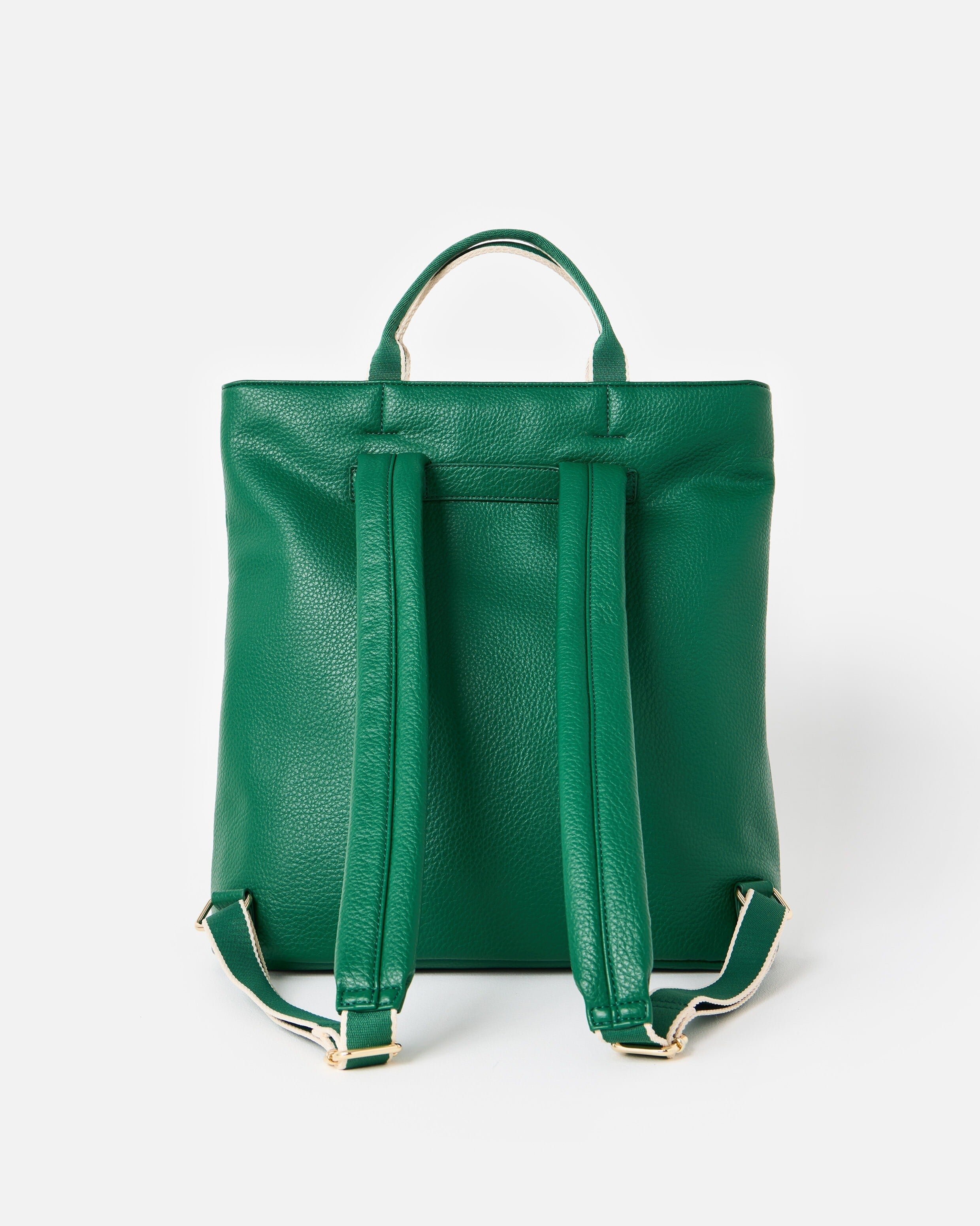 Jackie Green Front Pocket Backpack | Oliver Bonas