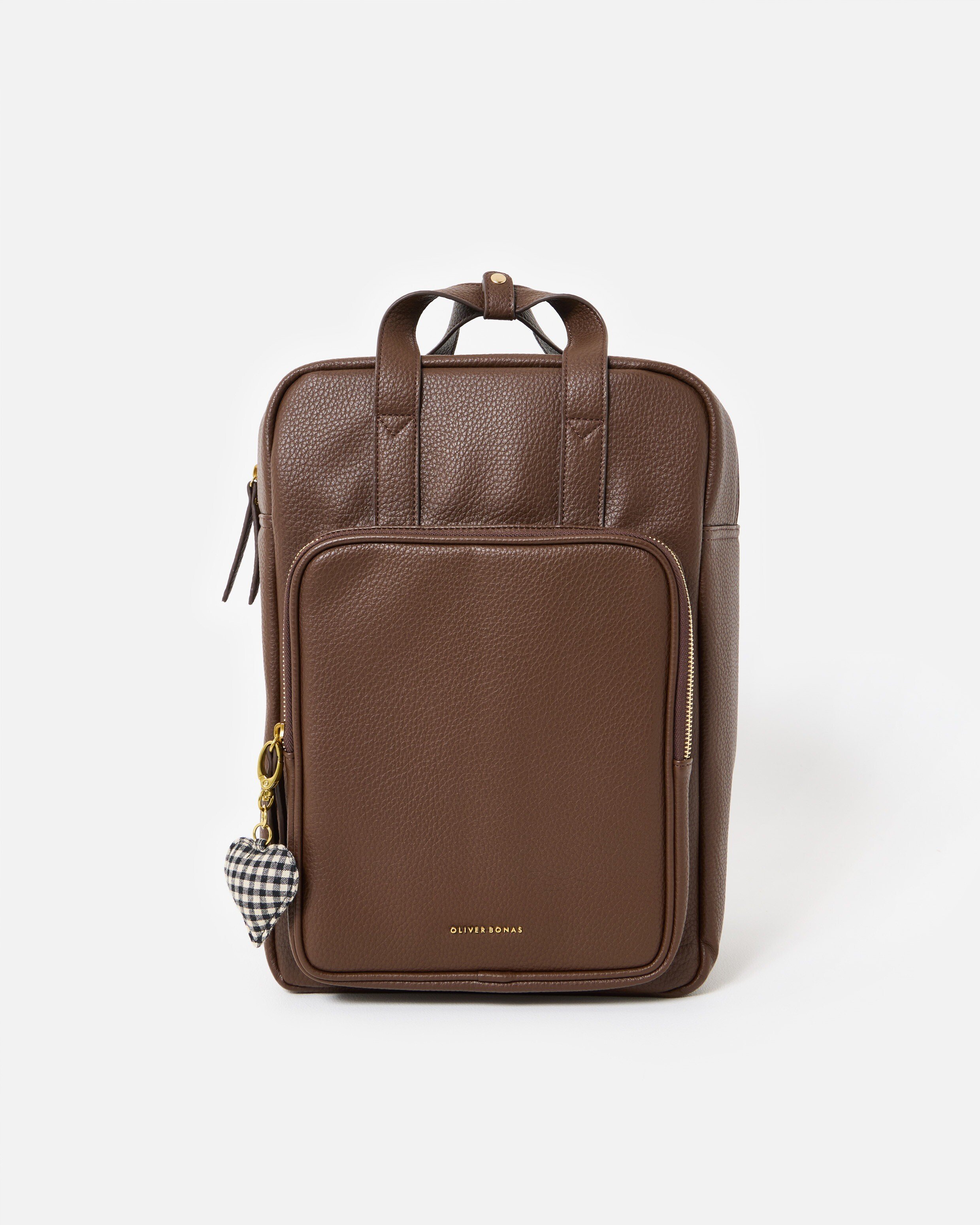 Mami Chocolate Brown Backpack | Oliver Bonas