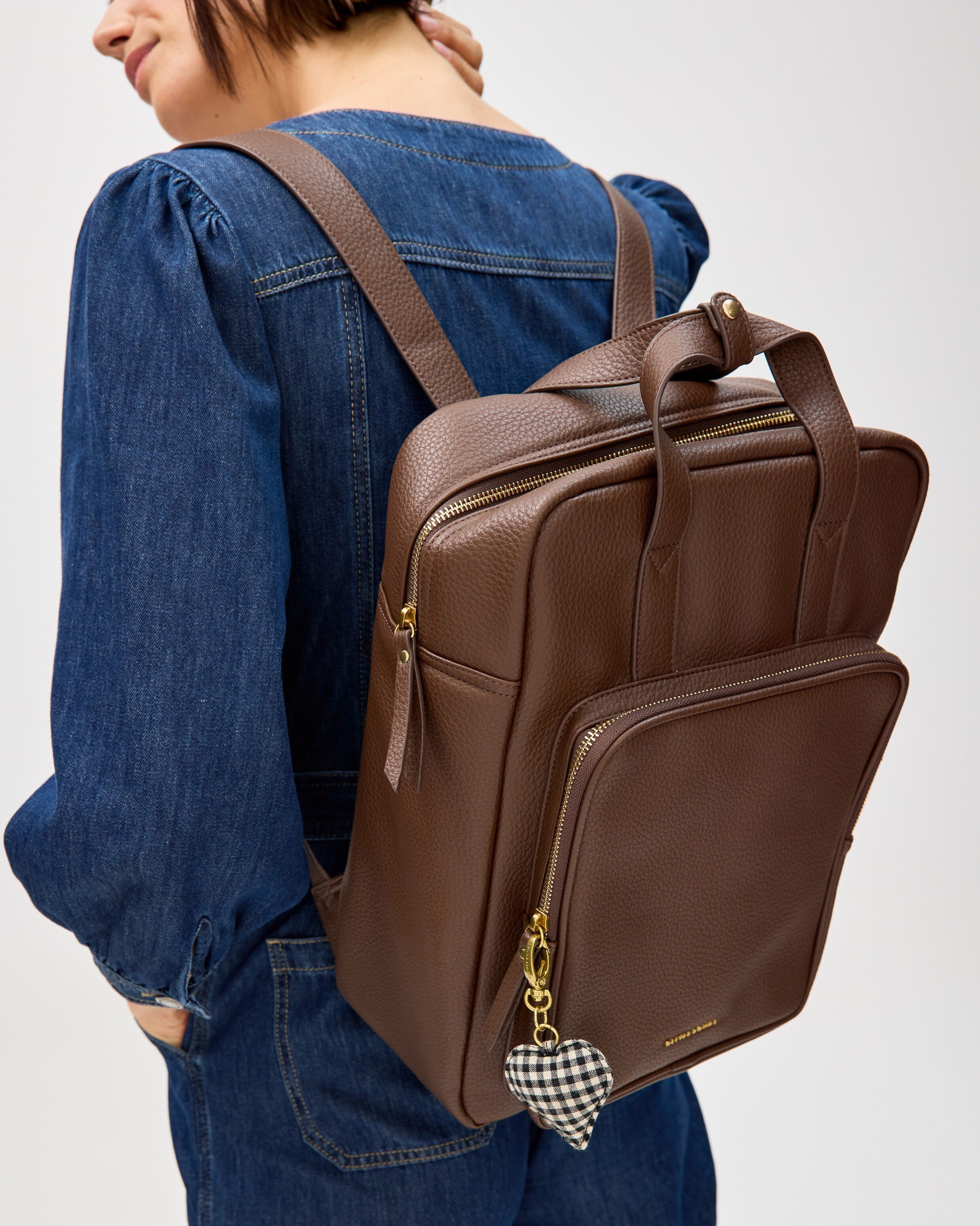 Mami Chocolate Brown Backpack | Oliver Bonas