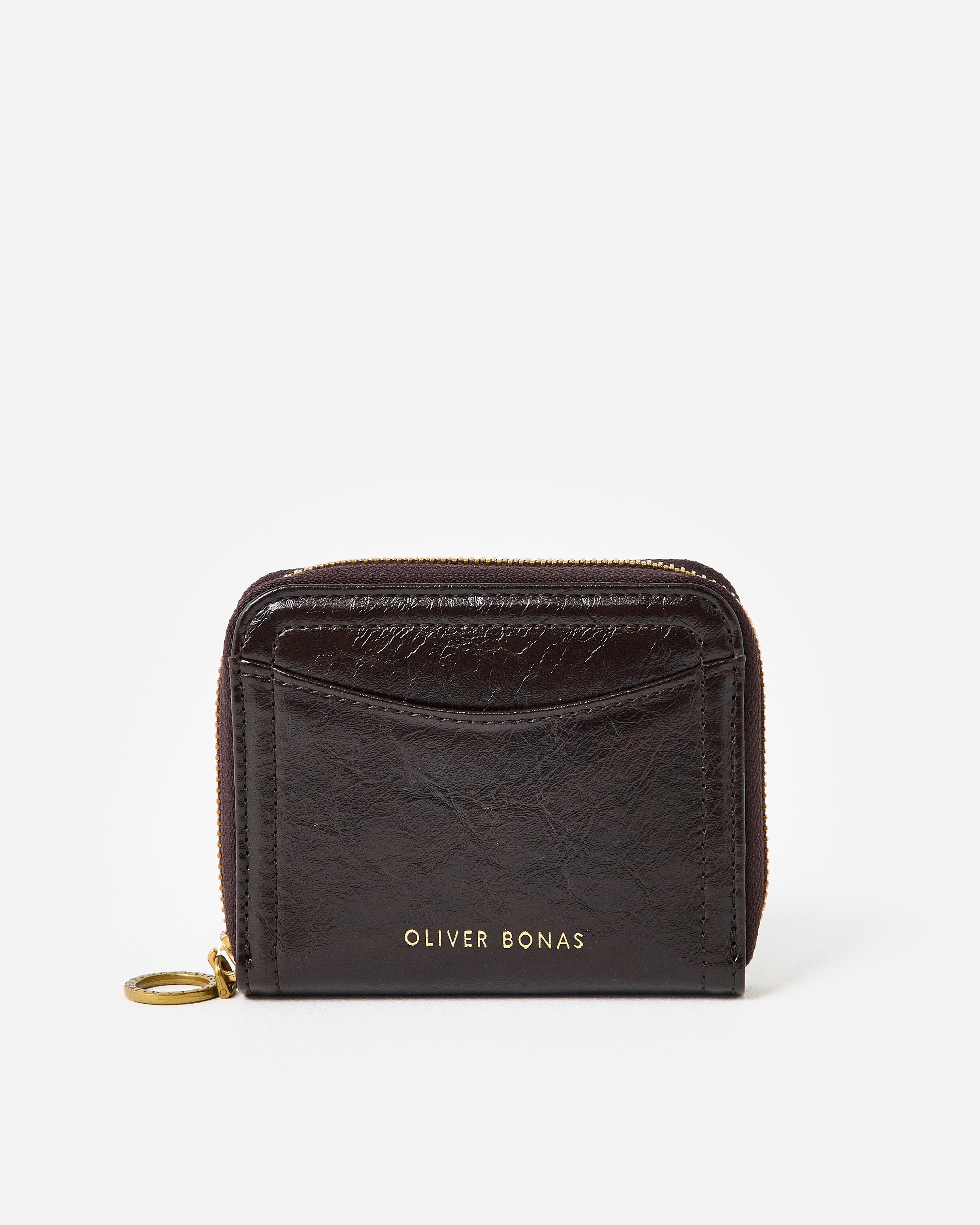 Lauren Ralph Lauren Logo Leather Wallet in Brown