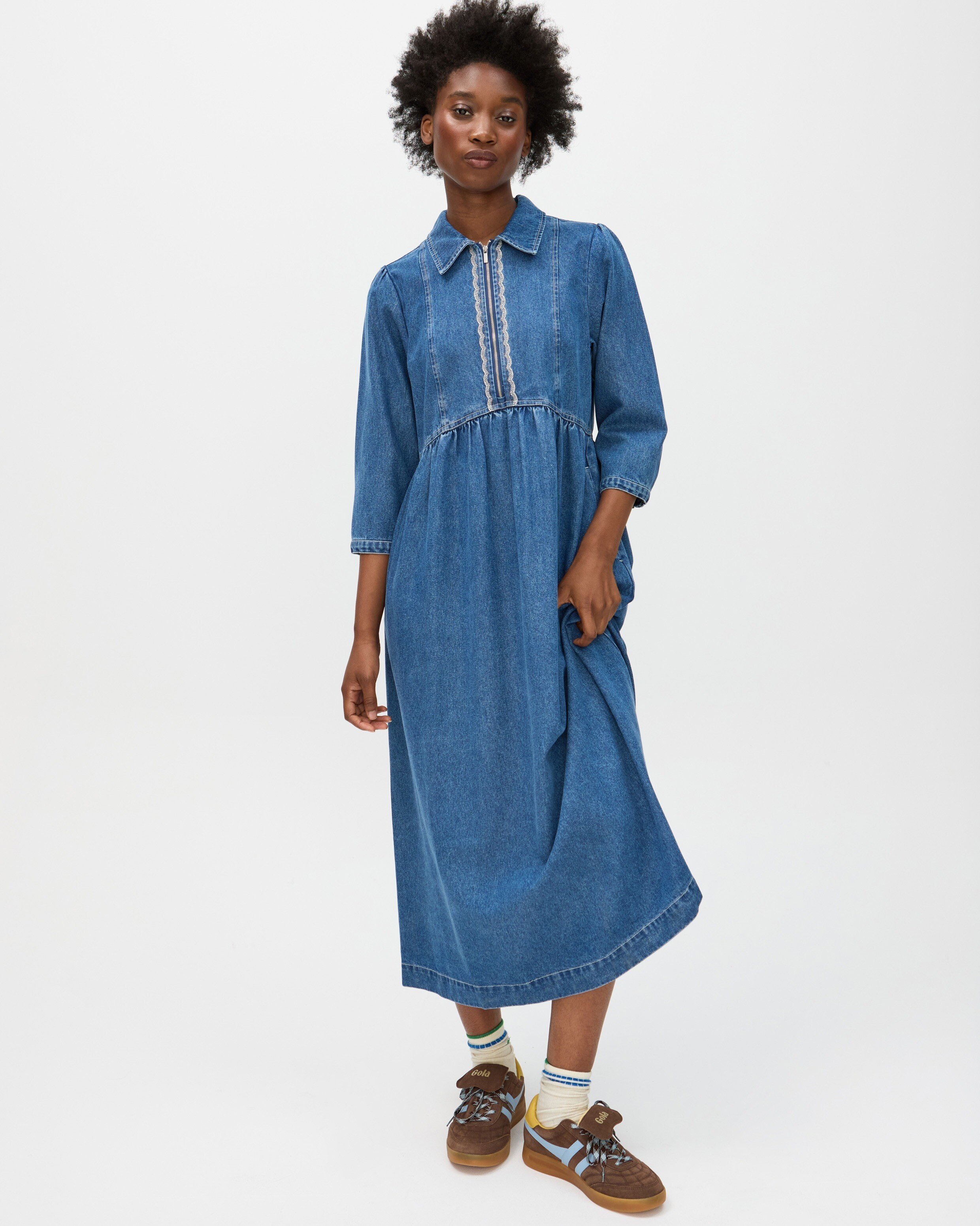 ワンピース the toe Libyan Denim Onepiece Libyan Denim Onepiece the toe