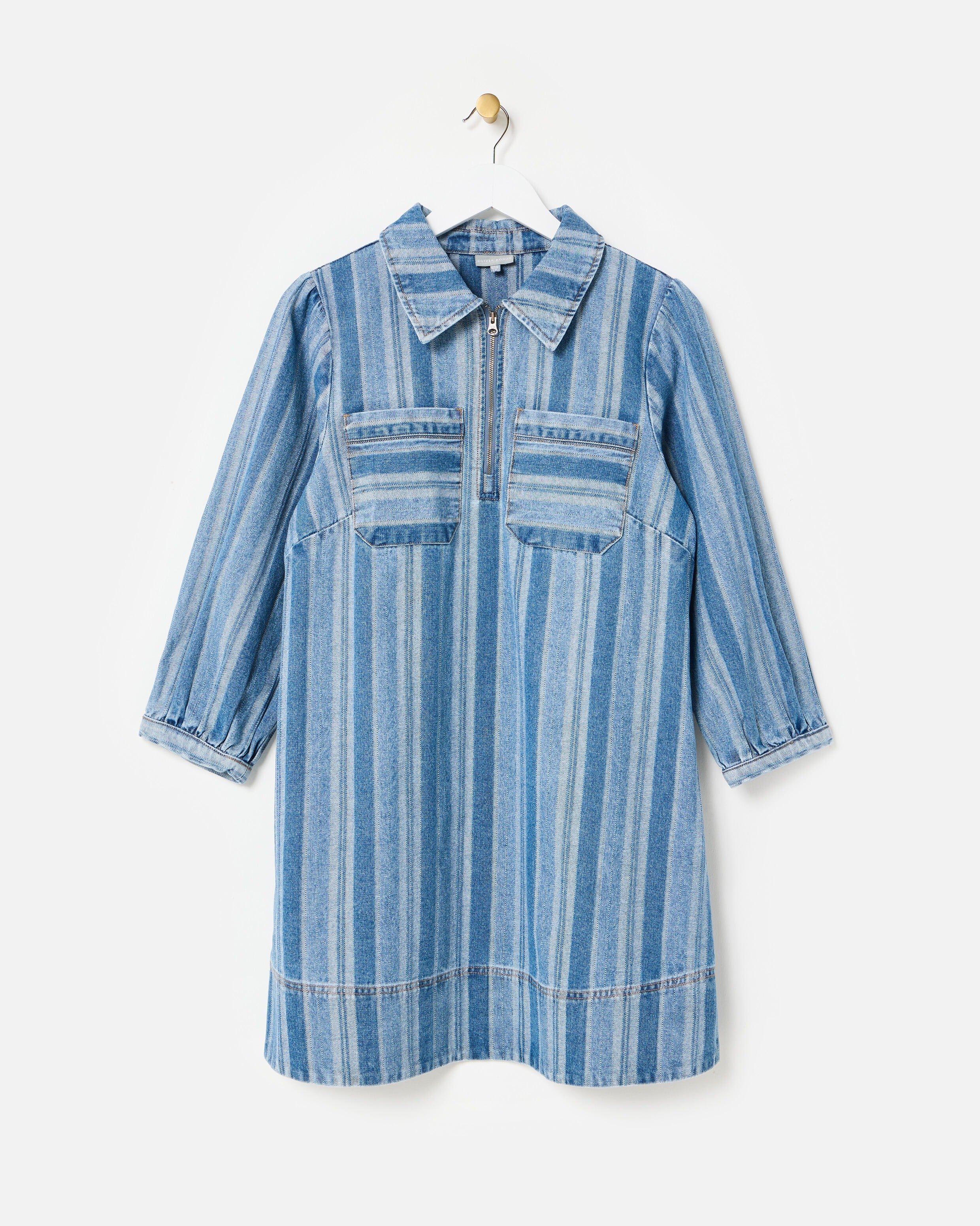 denim dress oliver bonas Buy Oliver Bonas Blue Denim Embroidered V-Neck Midi Dress from Next USA
