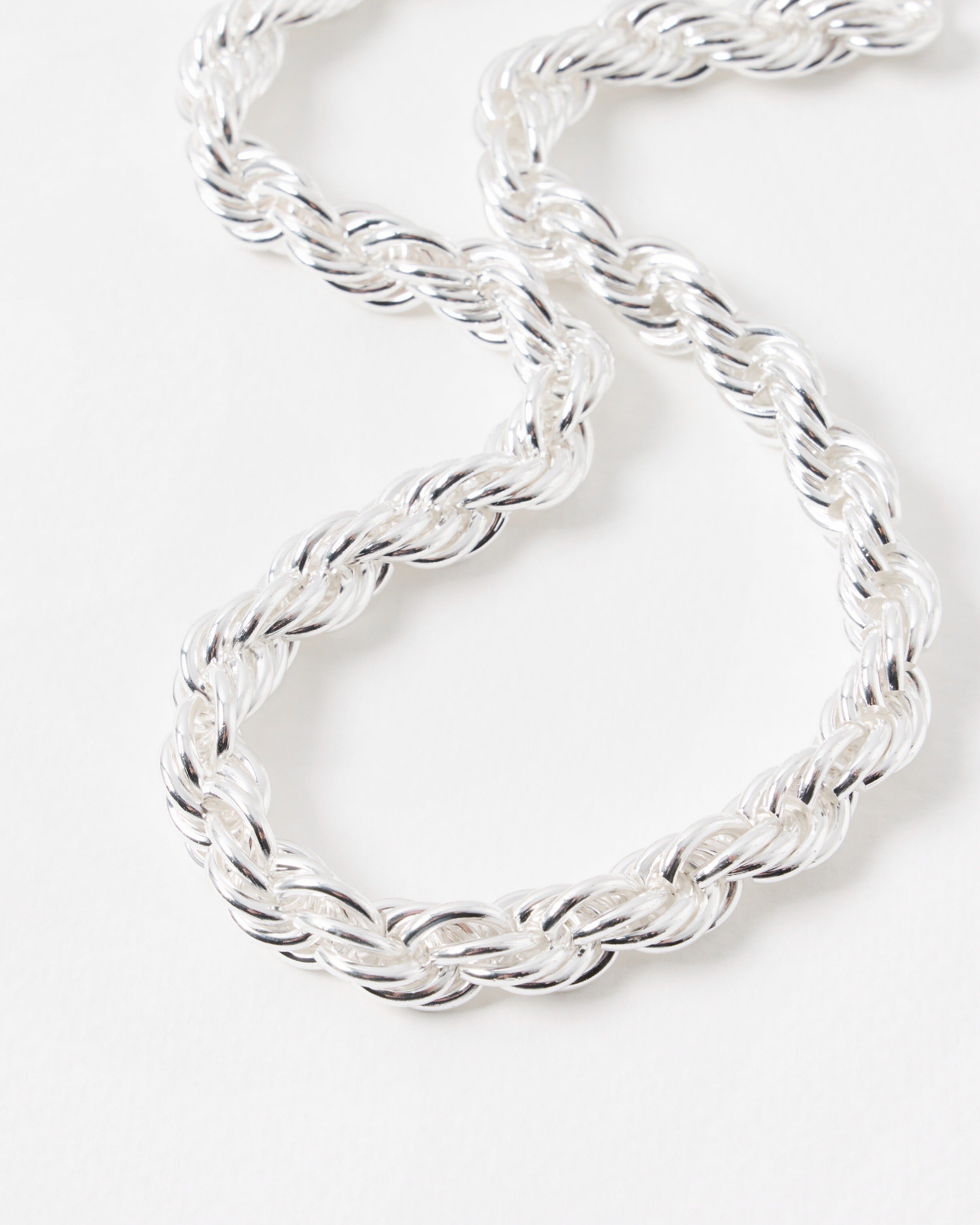 Porter Twisted Textured Silver Tone Chunky Necklace | Oliver Bonas
