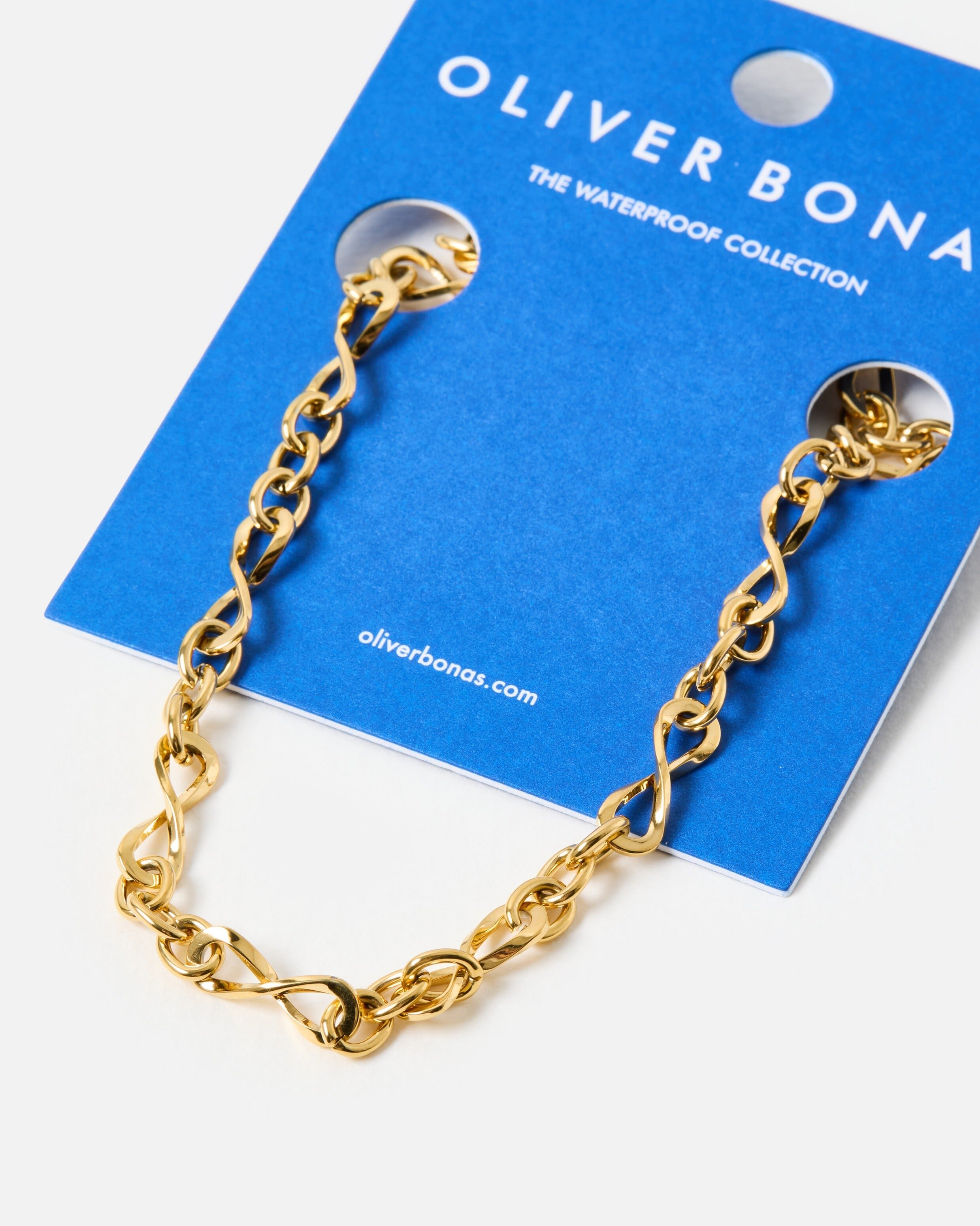 Serena Gold Tone Waterproof Chain Necklace | Oliver Bonas