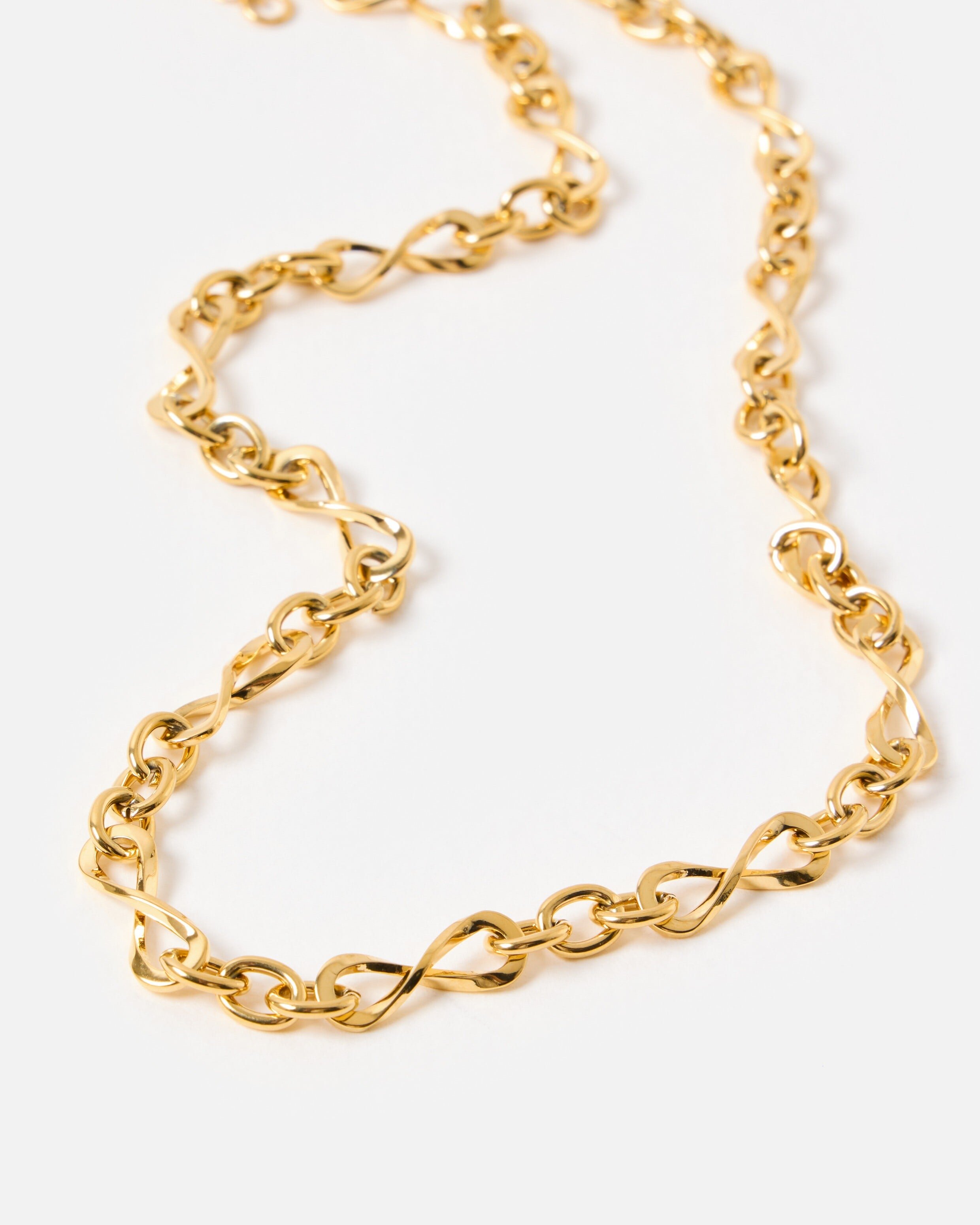 Serena Gold Tone Waterproof Chain Necklace | Oliver Bonas