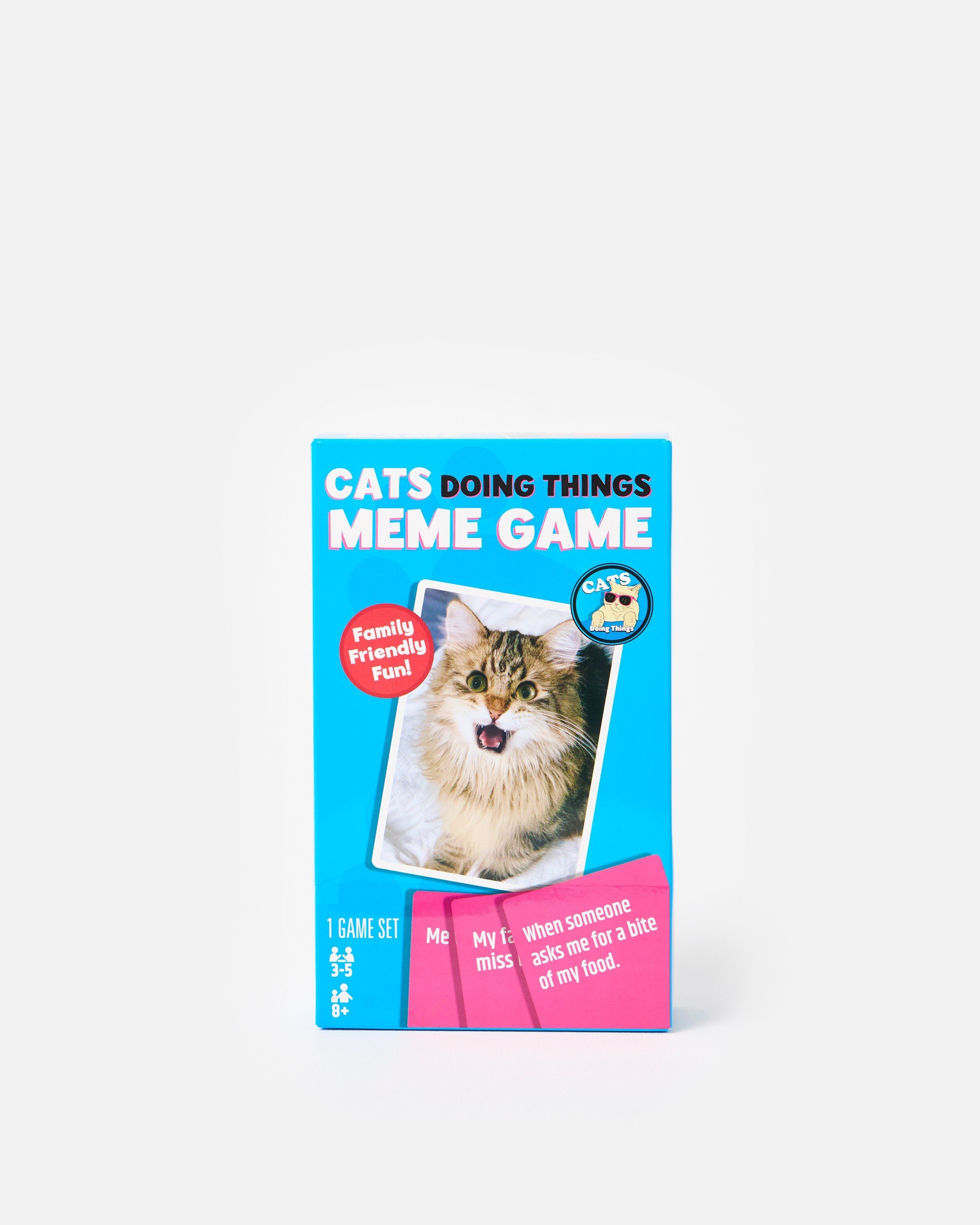 Cat Doing Things Meme Card Game | Oliver Bonas