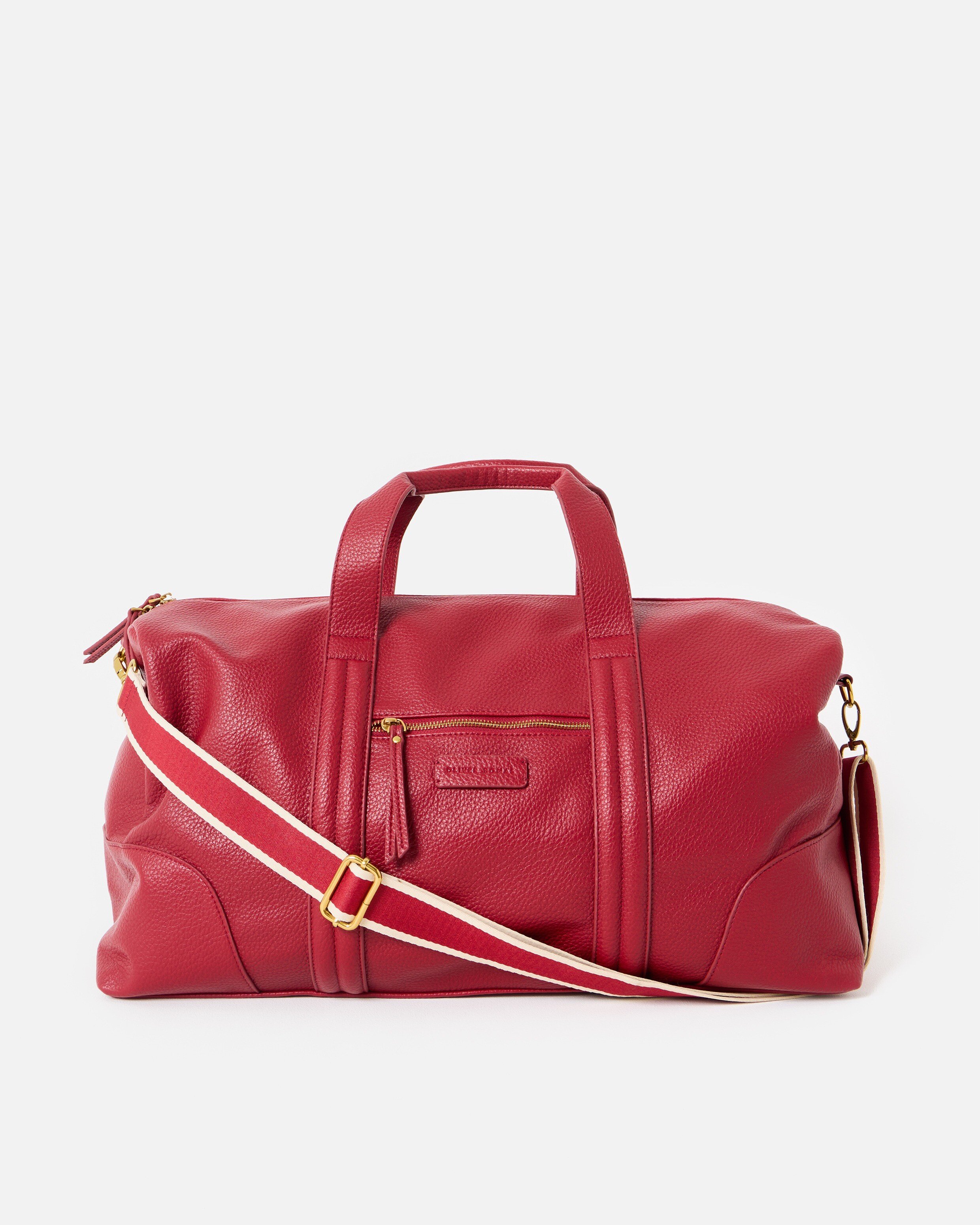 Hattie Cherry Red Weekend Bag | Oliver Bonas