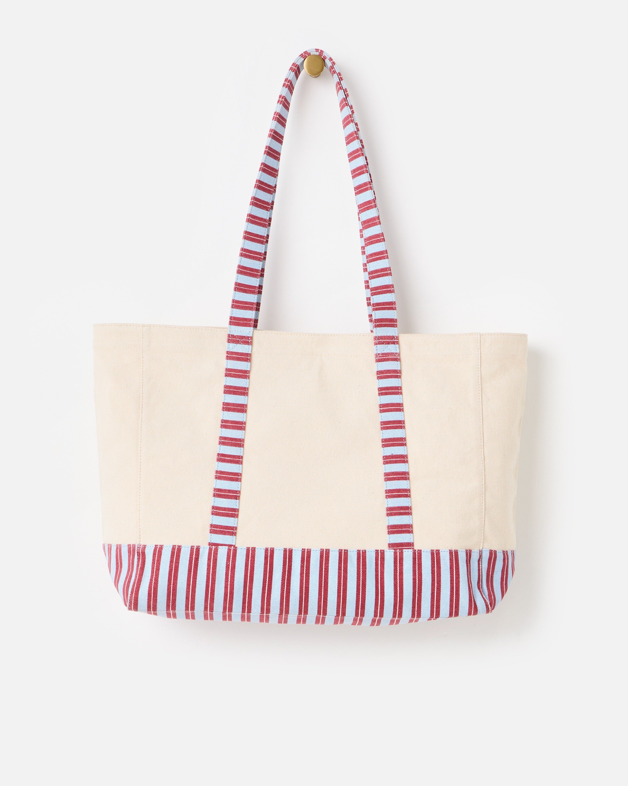Cream Yacht Club Fabric Tote Shopper Bag | Oliver Bonas