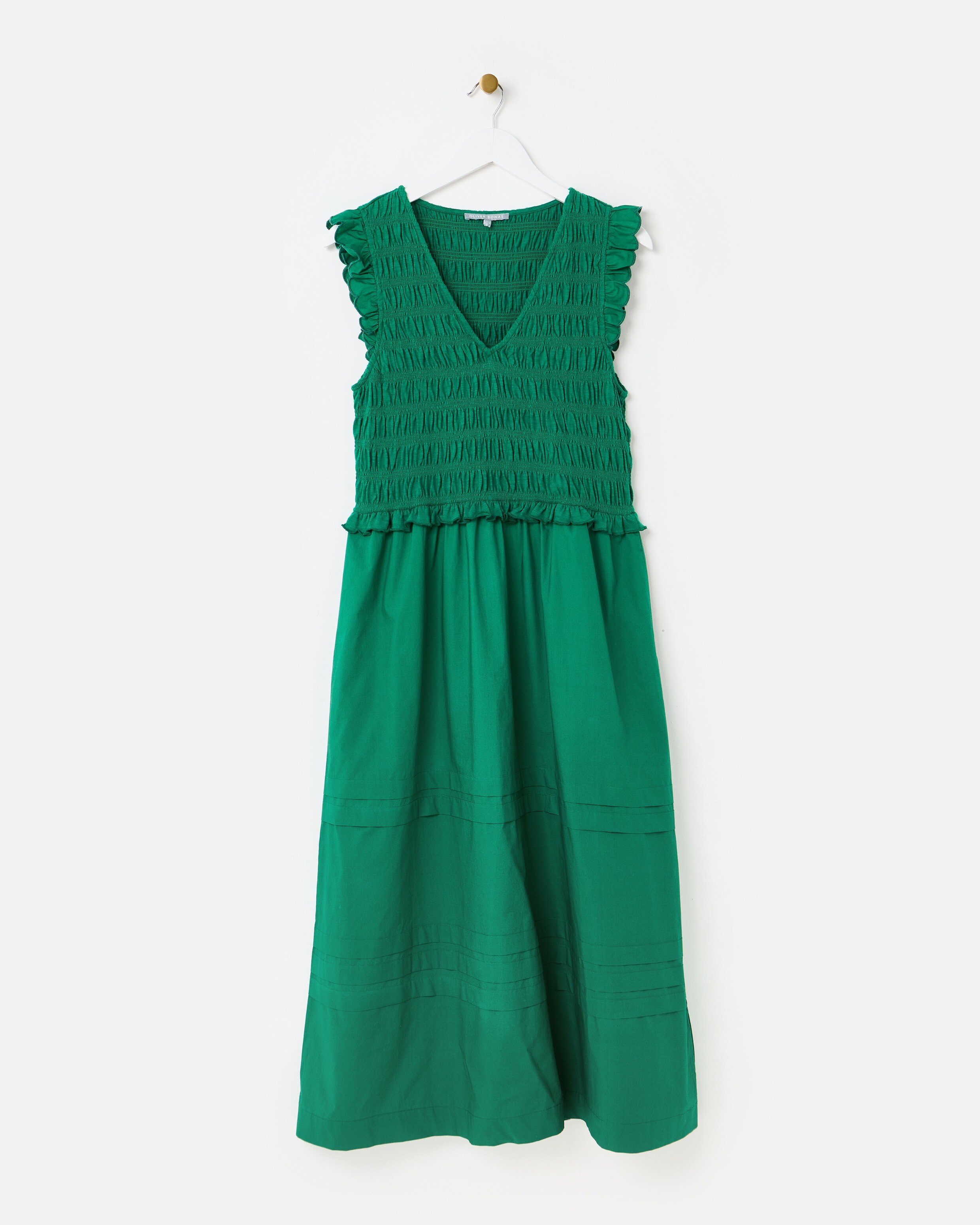 disney princesses with green dresses Posh Peanut Girl's Disney Tiana Twirl Dress in Green, 10Y-12Y, Viscose from Bamboo main image 0