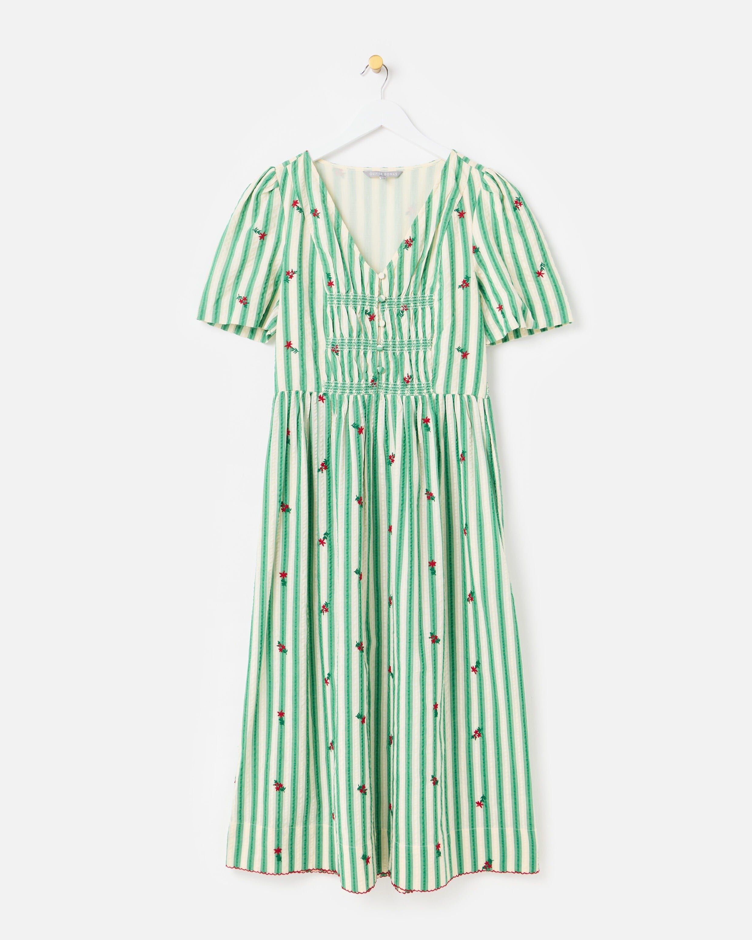 old navy green striped dress Olivia Green Button Up Maxi Dress