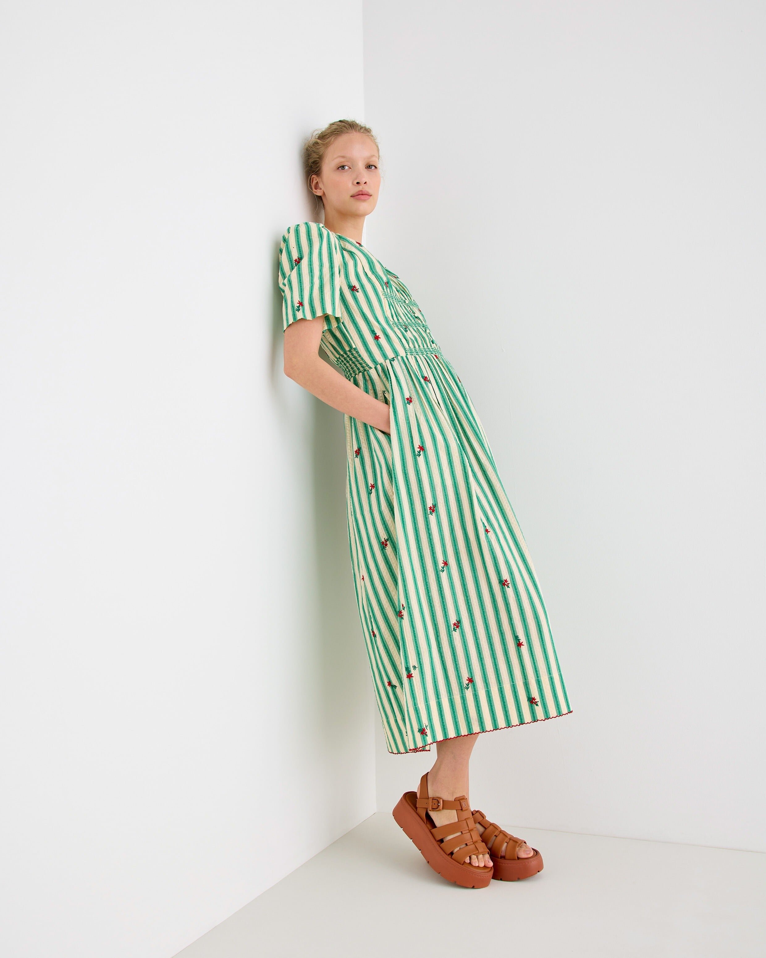 green striped dresses Polo Dress main image 1