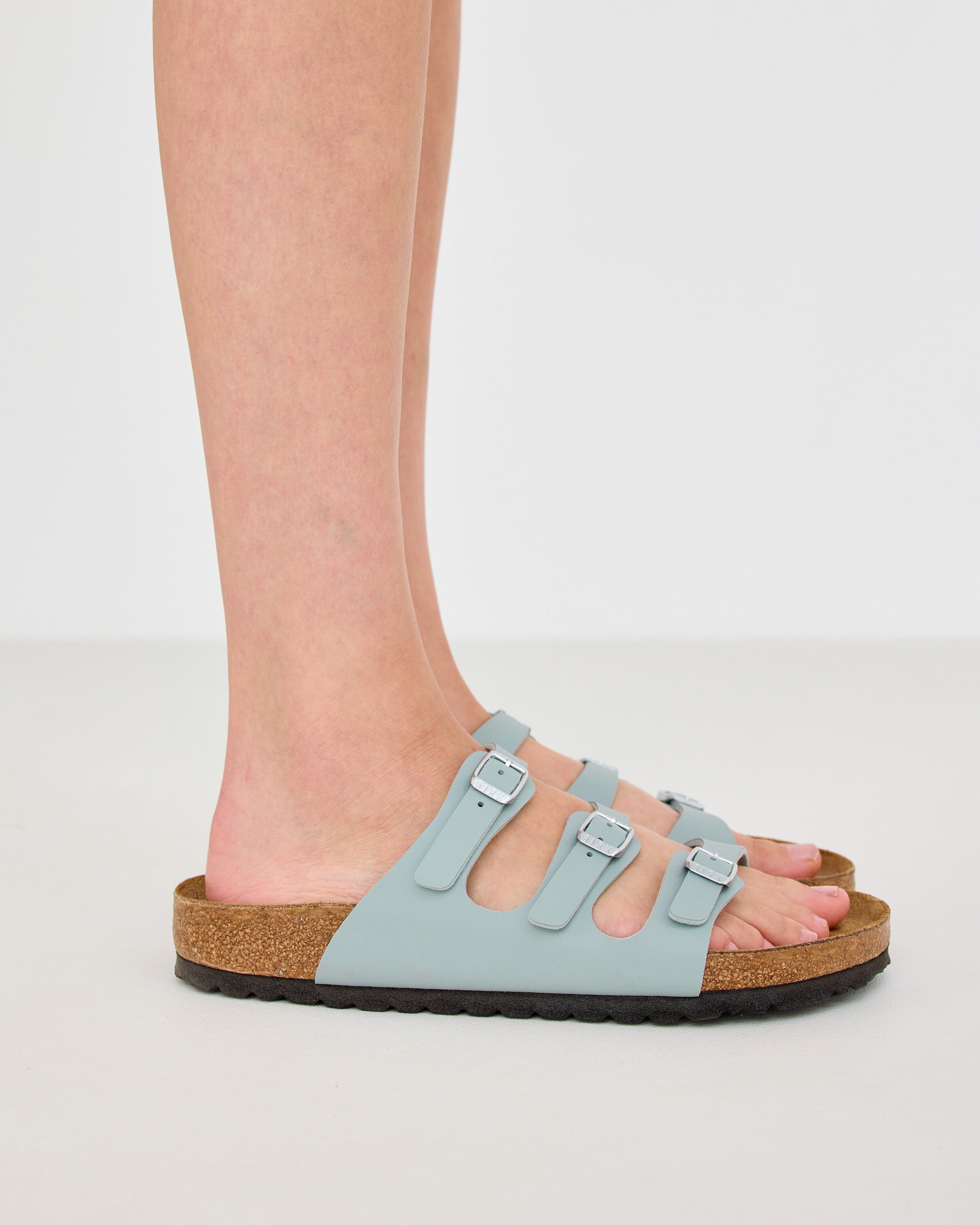Birkenstock Florida Blue Birko-Flor Sandals | Oliver Bonas