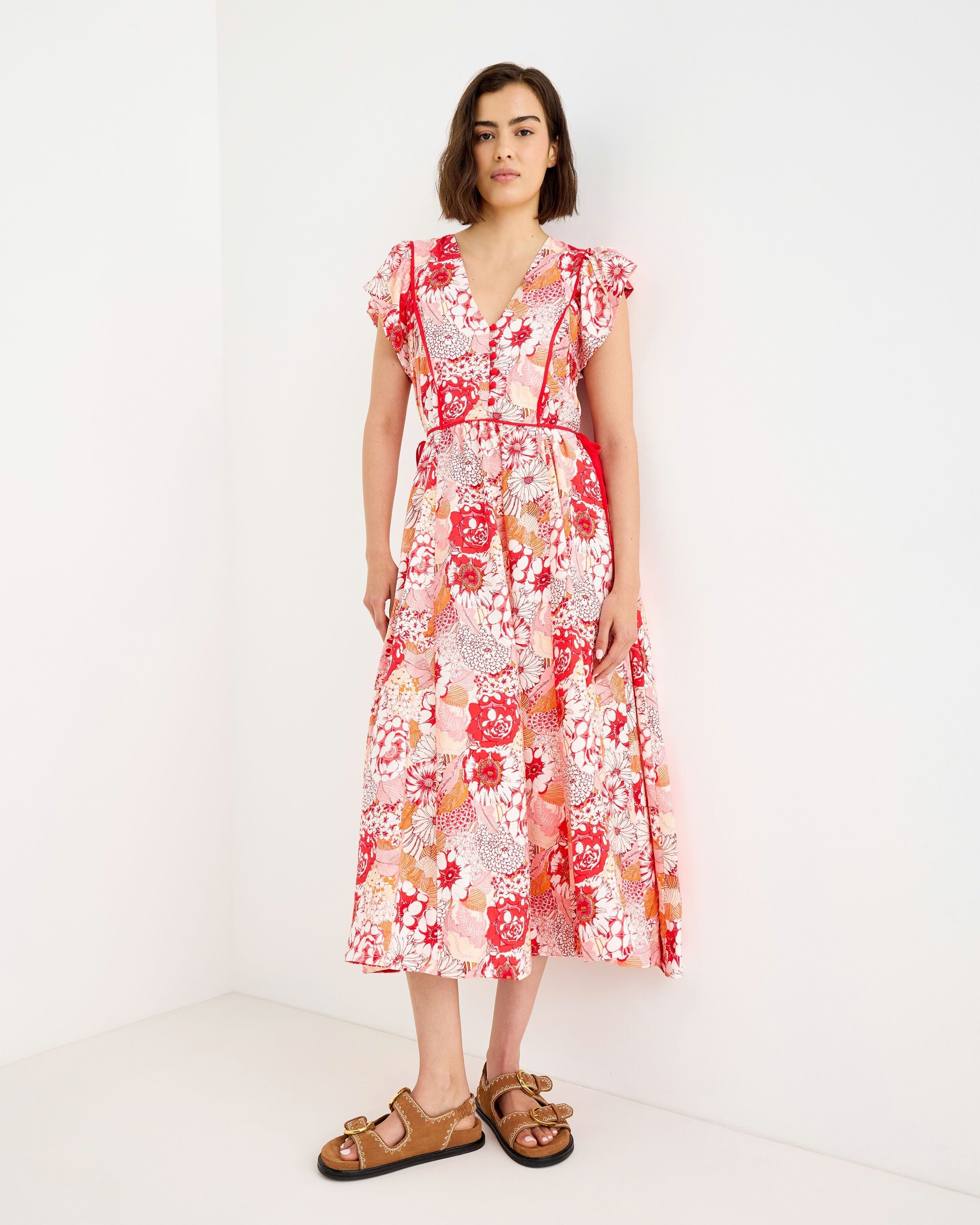 oliver bonas orange dress Rent Oliver Bonas Orange Dress UK 8