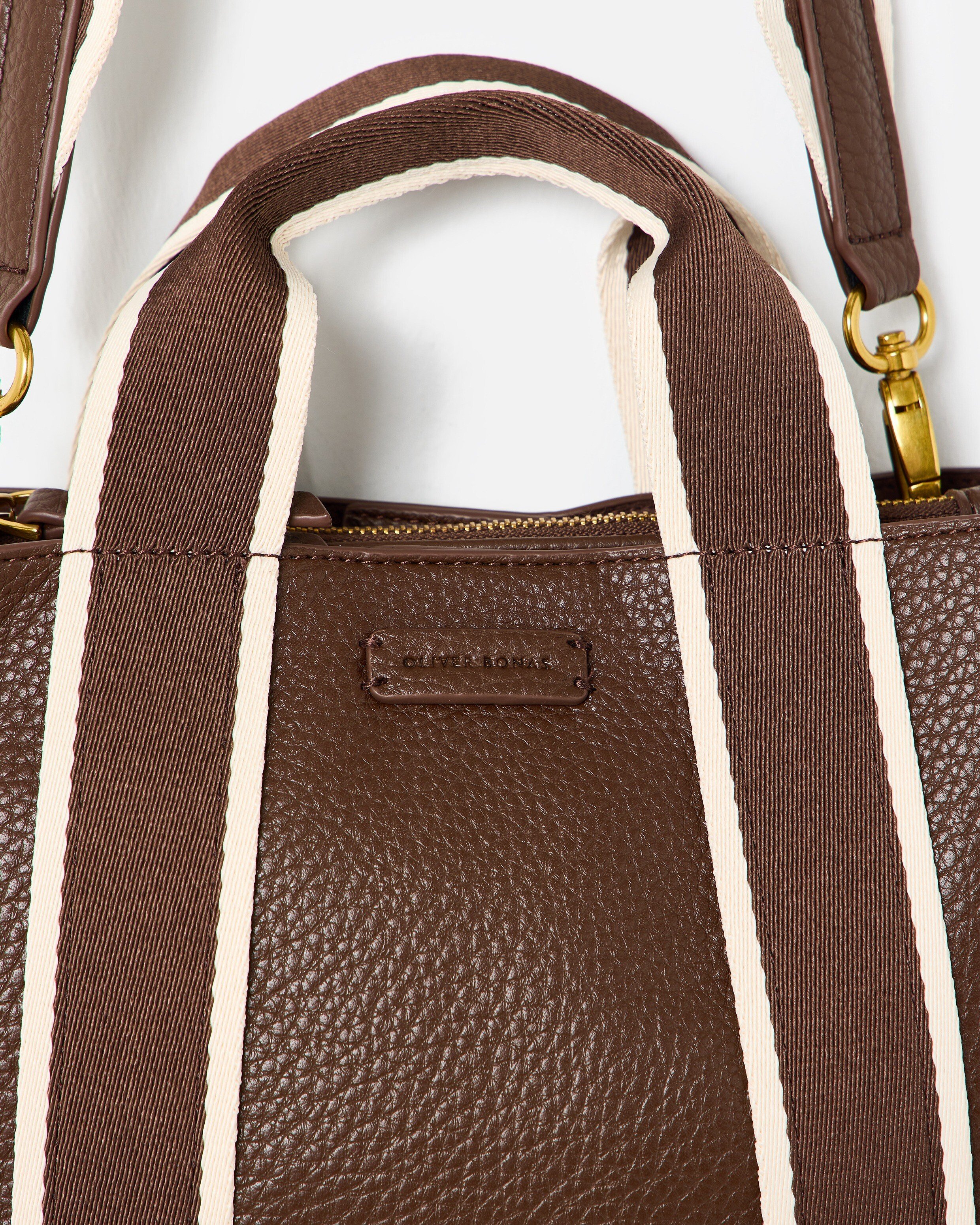 Emma Chocolate Brown Mini Tote Crossbody Bag | Oliver Bonas