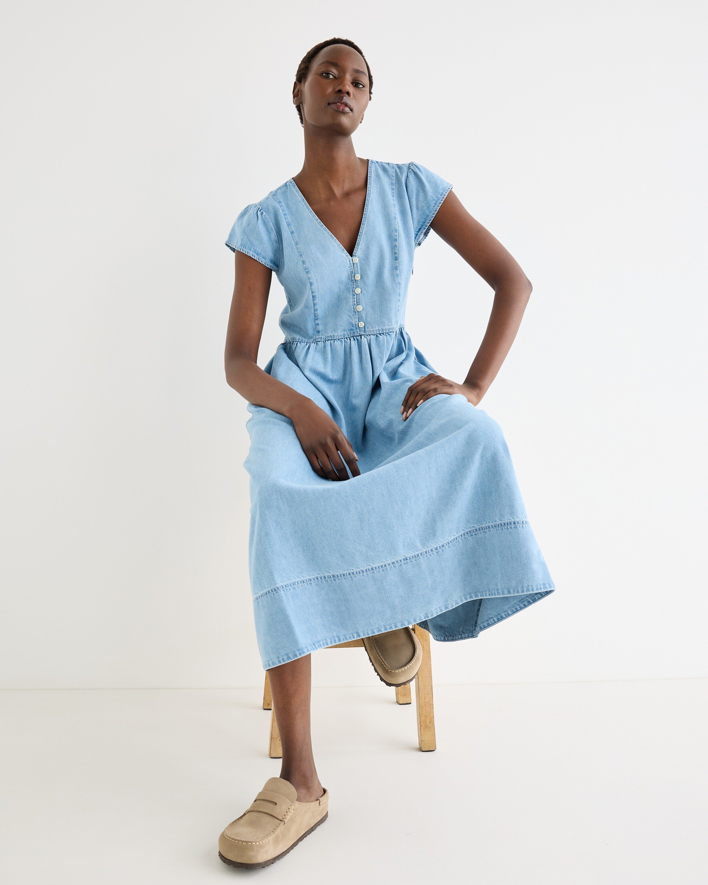 fallon midi dress 1 / Celadon