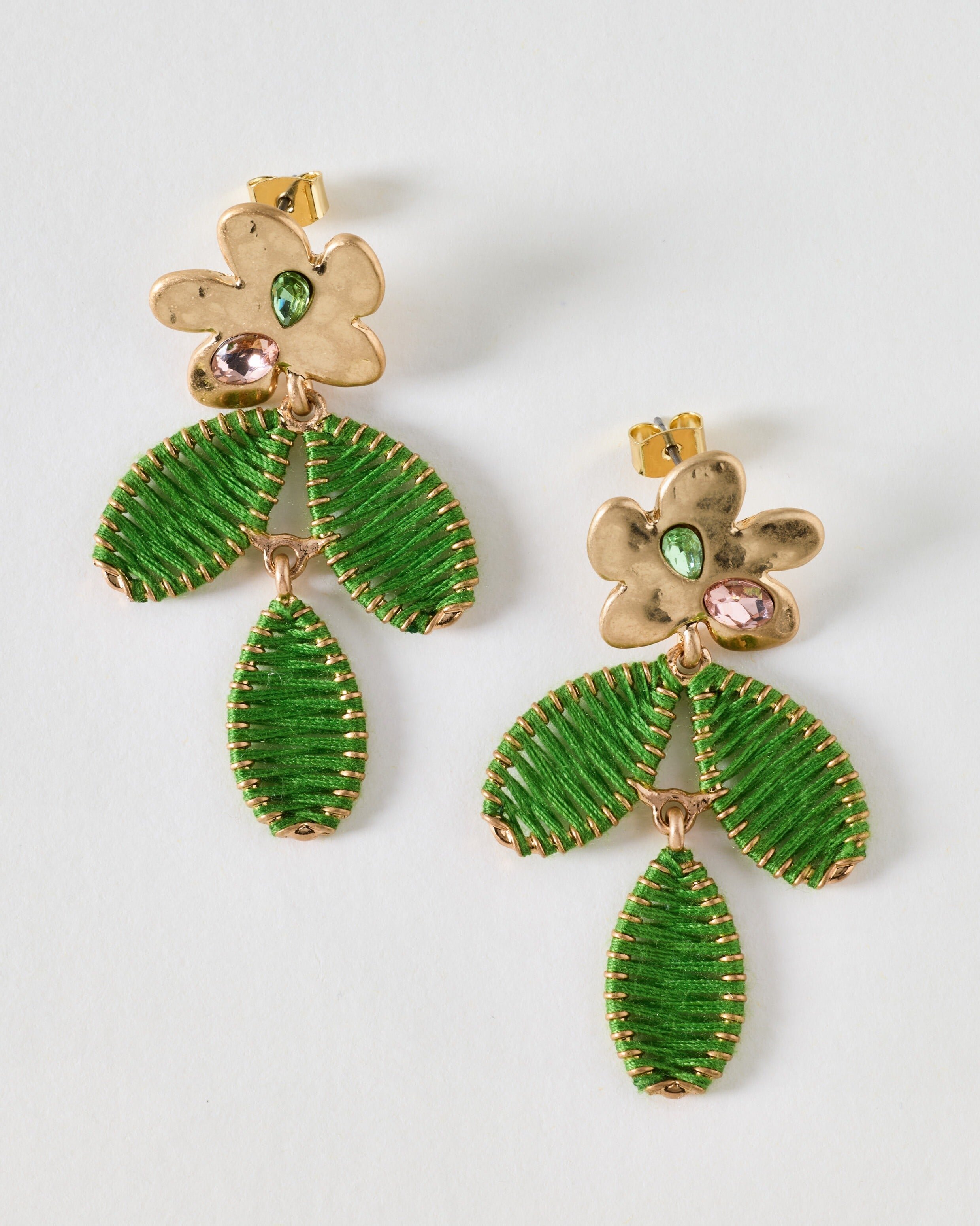 Green Drop Earrings for Women | Oliver Bonas