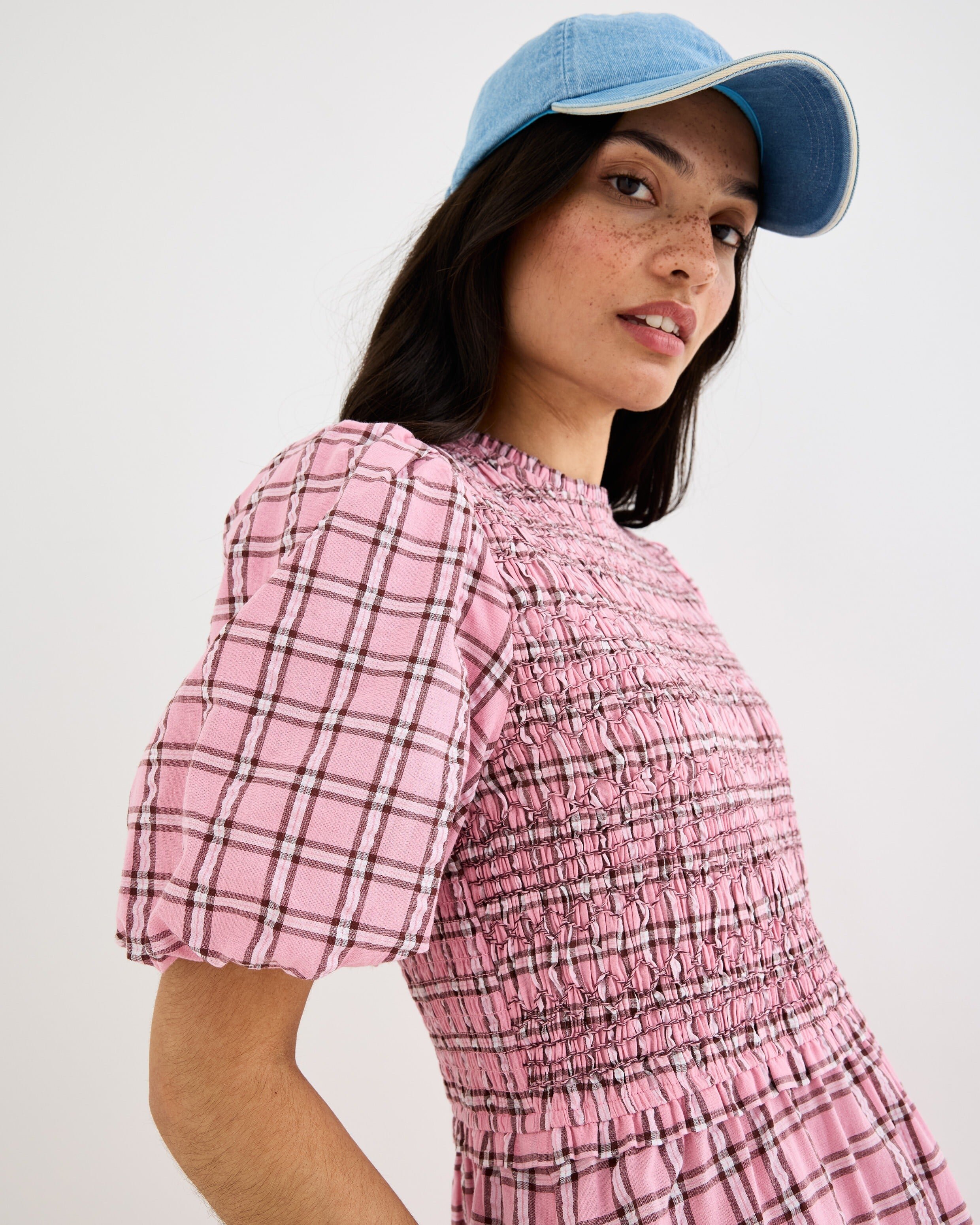 oliver bonas pink dress Pink Crinkle Velvet Mini Dress