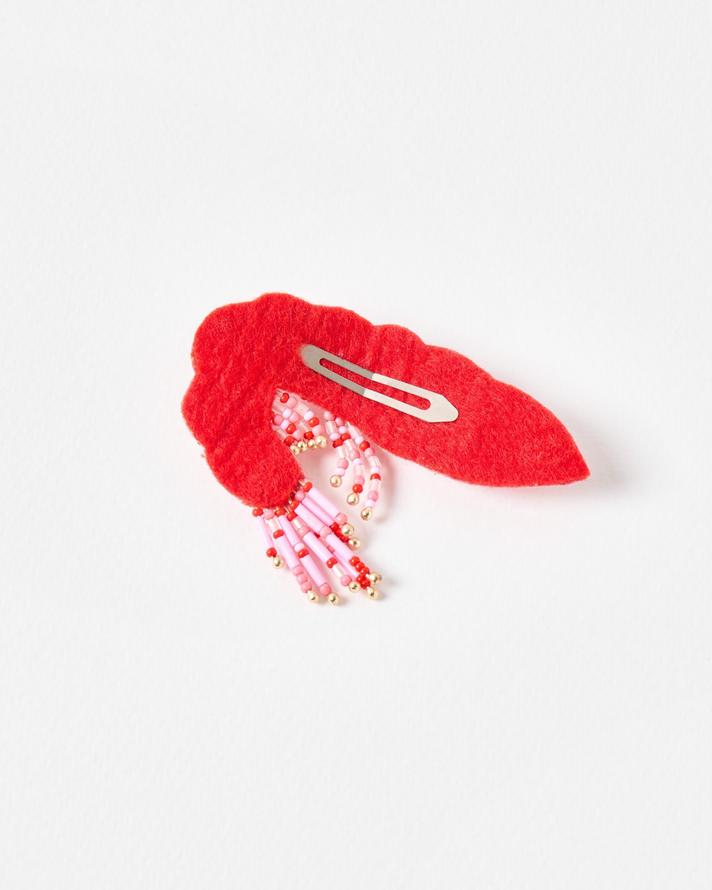 Skipper Beaded Shrimp Hair Clip | Oliver Bonas