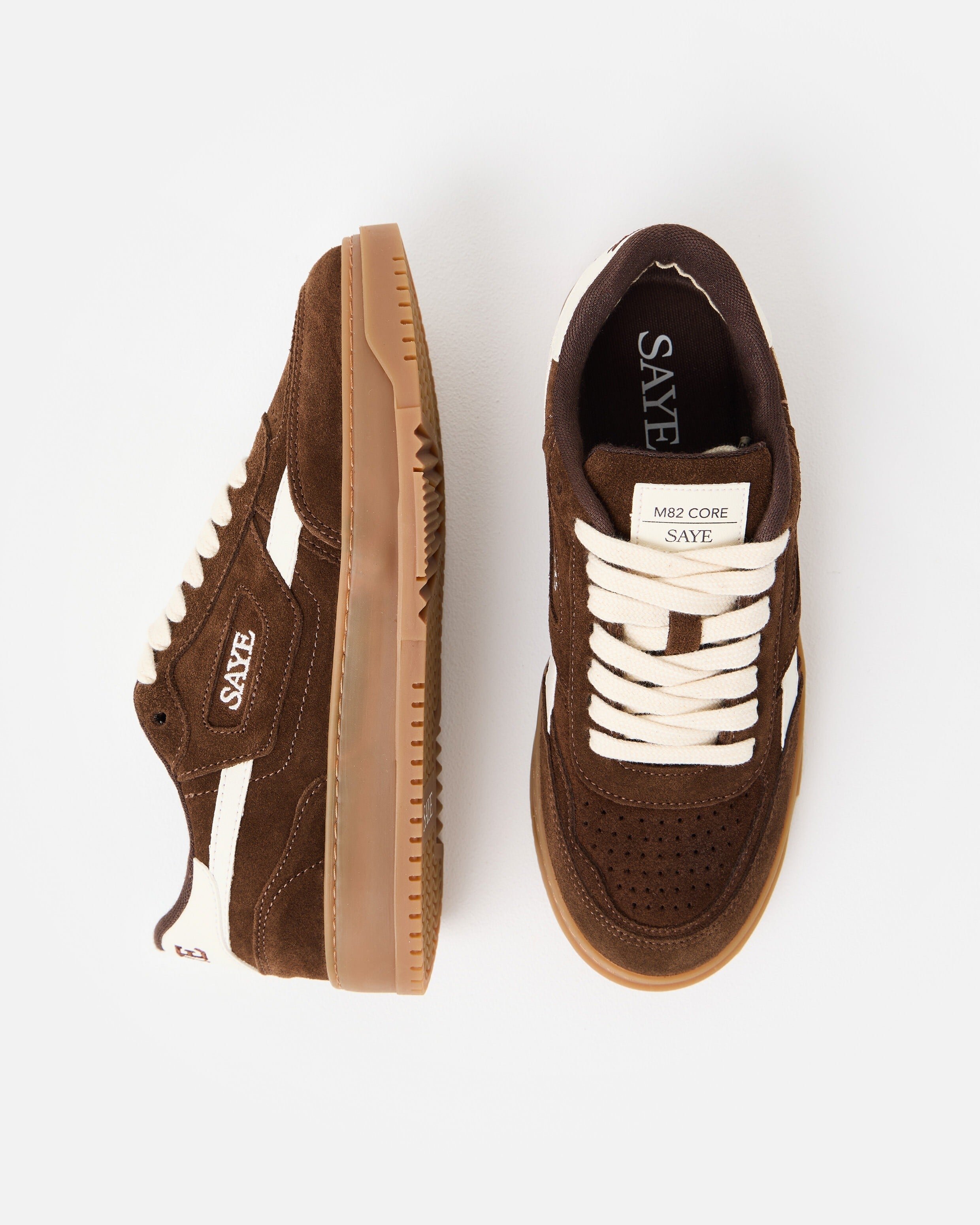 SAYE M82 Core Nut Brown Trainers | Oliver Bonas