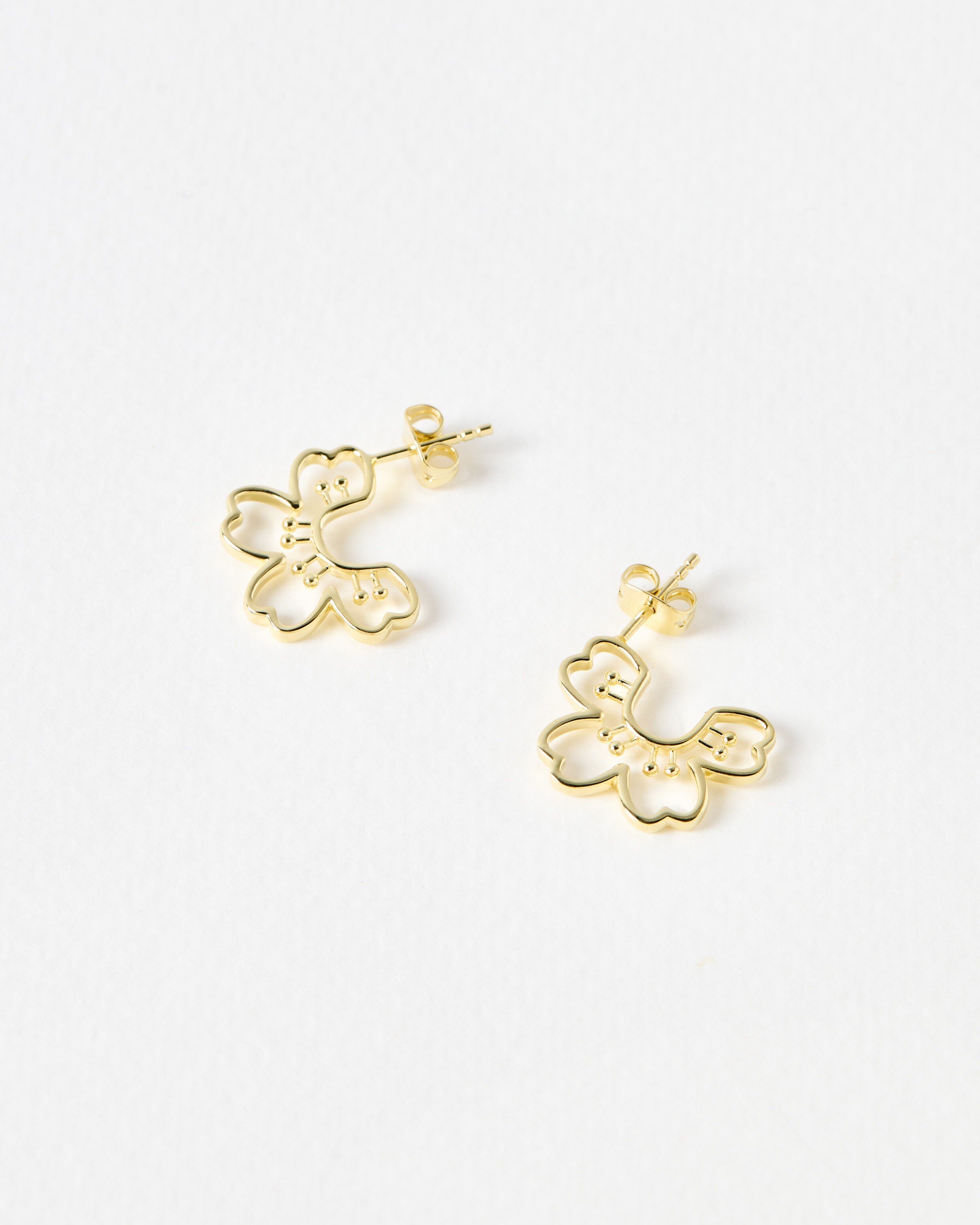 小物 flower studs leatherbelt archive 小物 flower studs