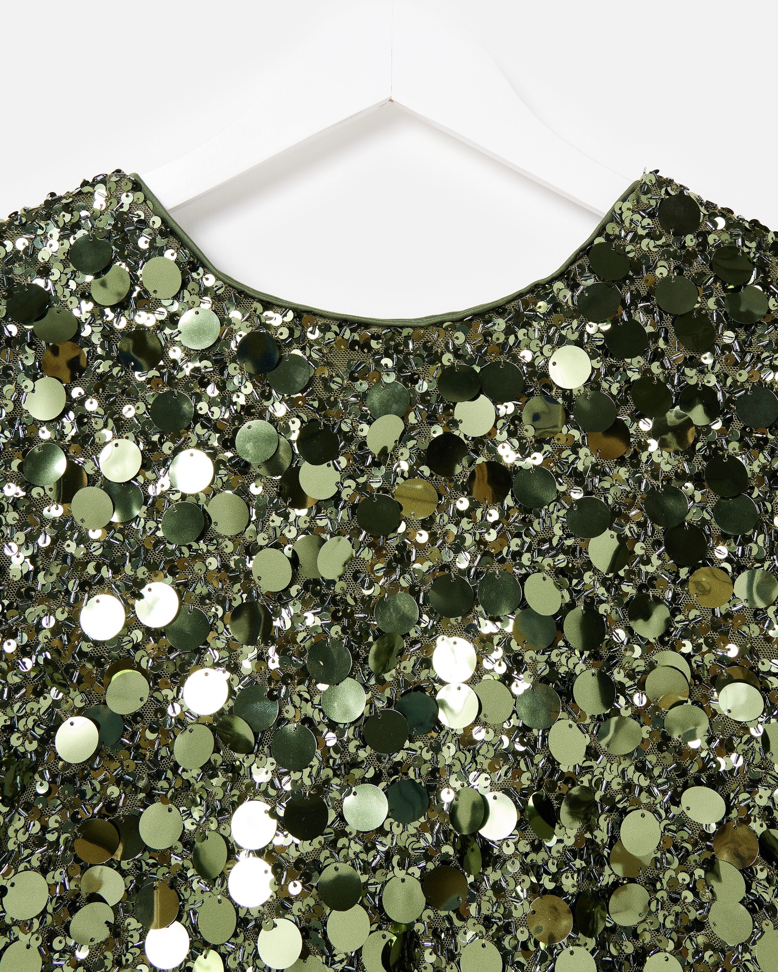 green sequin t shirt dress Motel Sally M T Shirt Dress In All Over Sequin, $101 | Asos