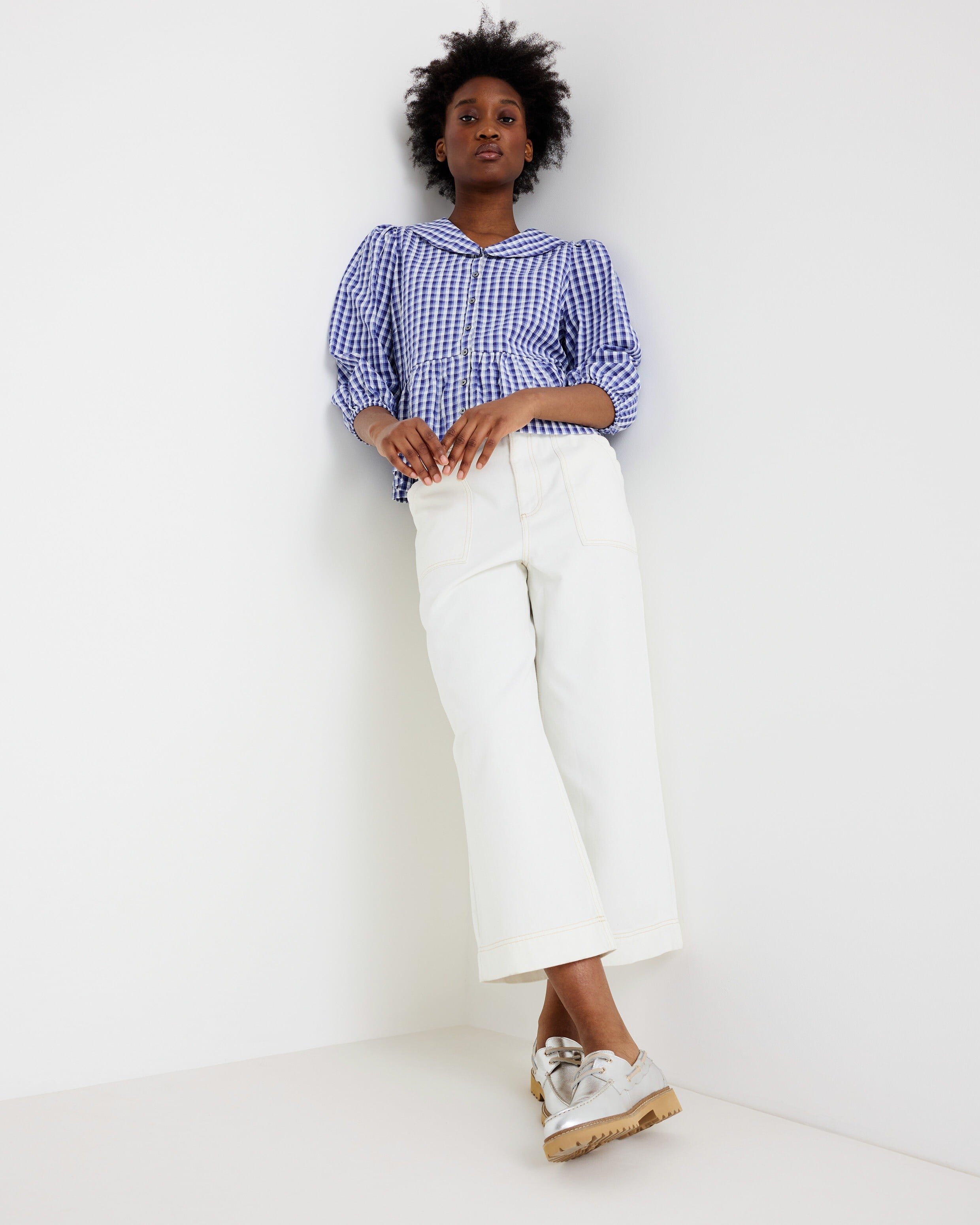 Pull Rayé Rouge Femme Oliver Bonas – Taille 10 – Mélange Laine – Manches Longues – Bon état