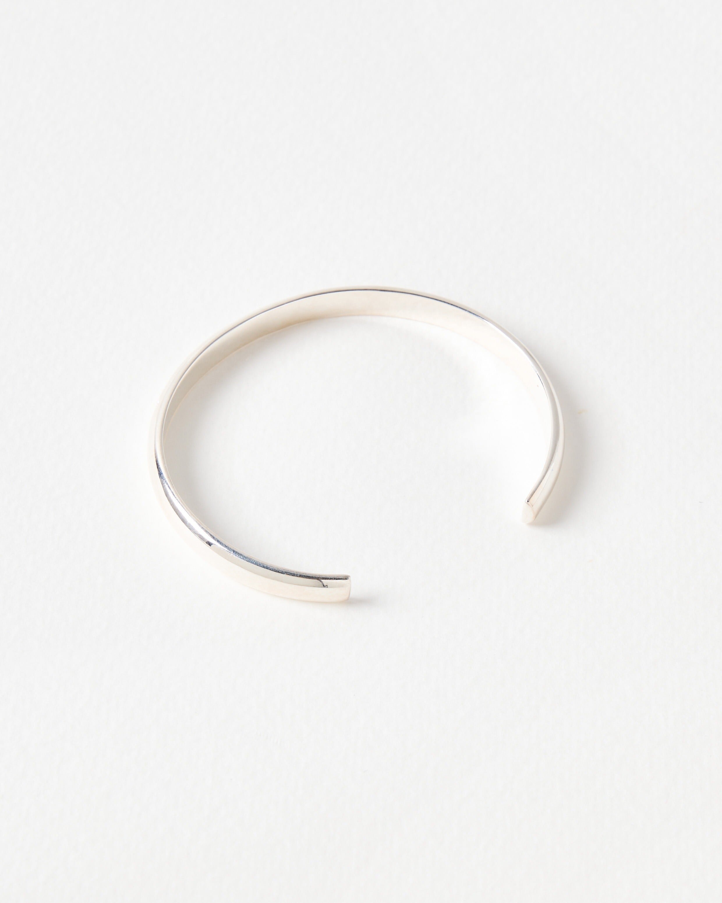 Priya Engraved Heart Silver Plated Cuff Bangle | Oliver Bonas