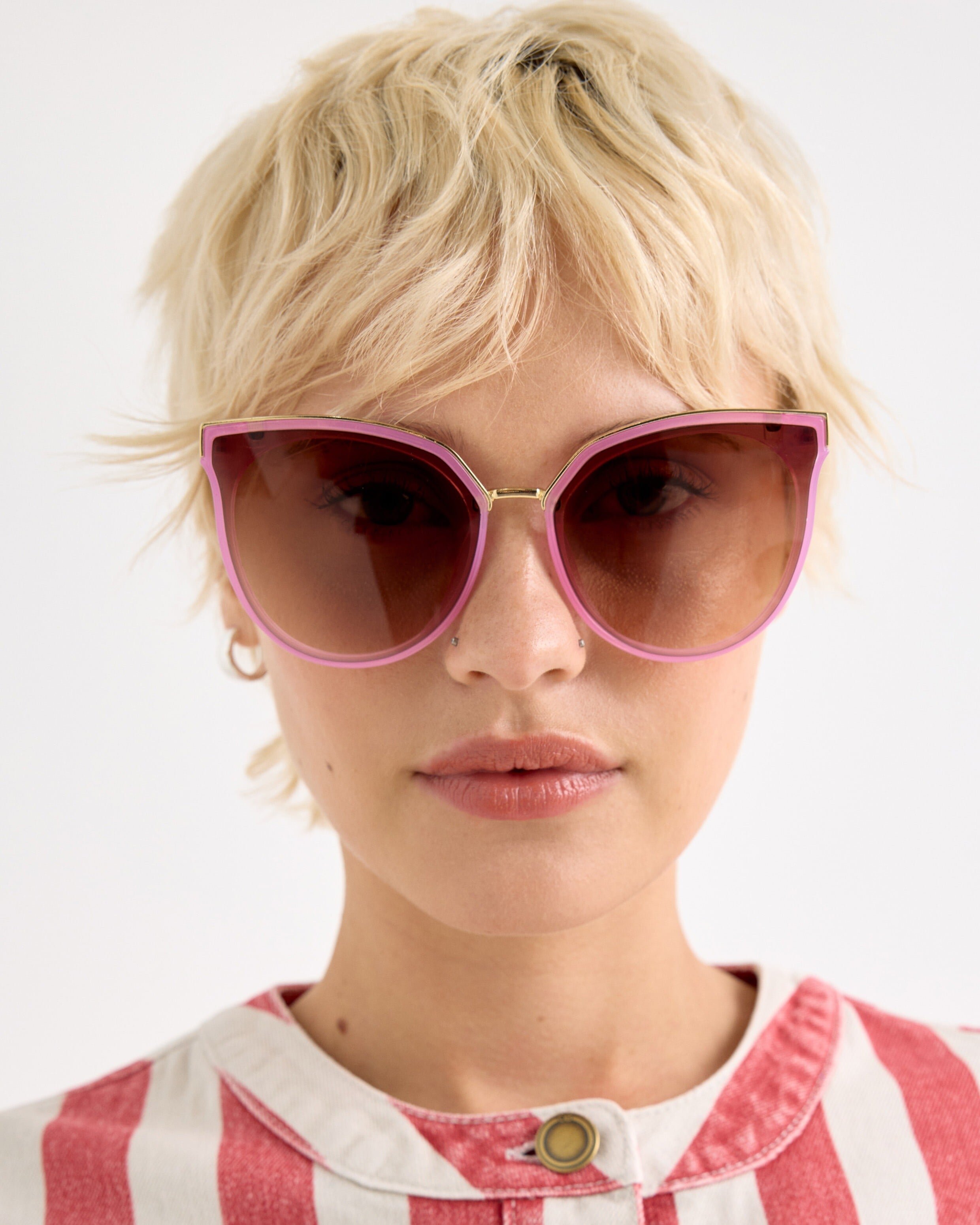 Pink Oversized Cat Eye Sunglasses | Oliver Bonas