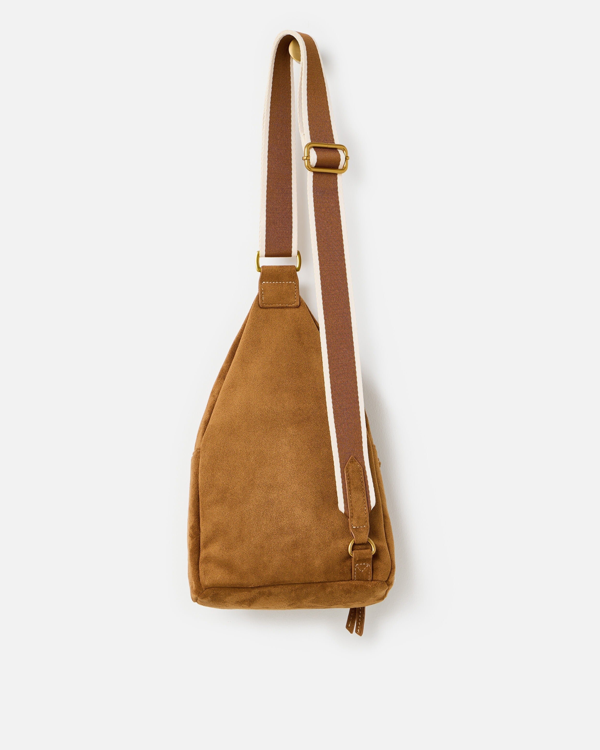 Reece Camel Brown Faux Suede Belt Bag | Oliver Bonas