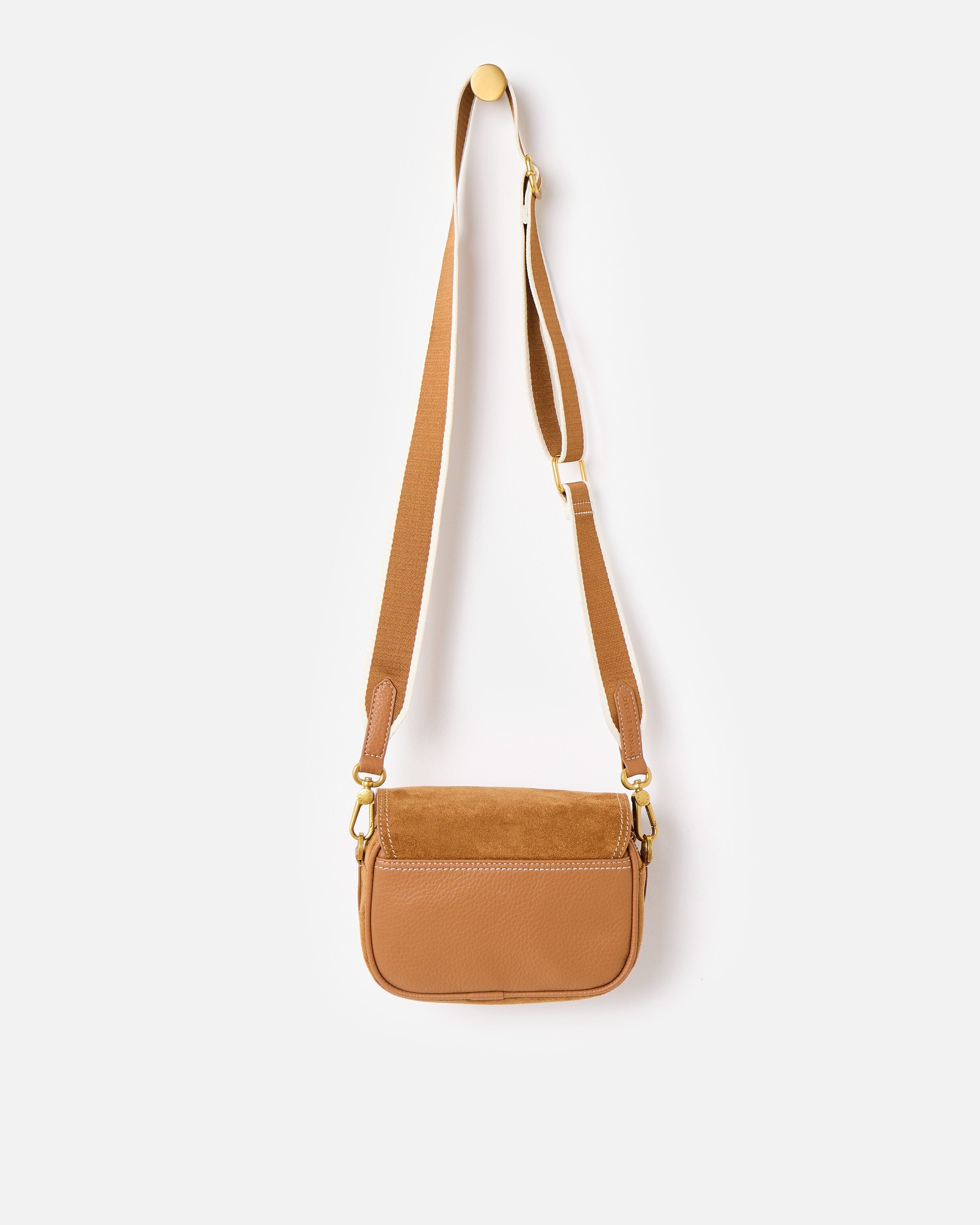 Women's Faux Suede Crossbody Bag - Retro Soft Purse With Adjustable Strap, 4 Pockets