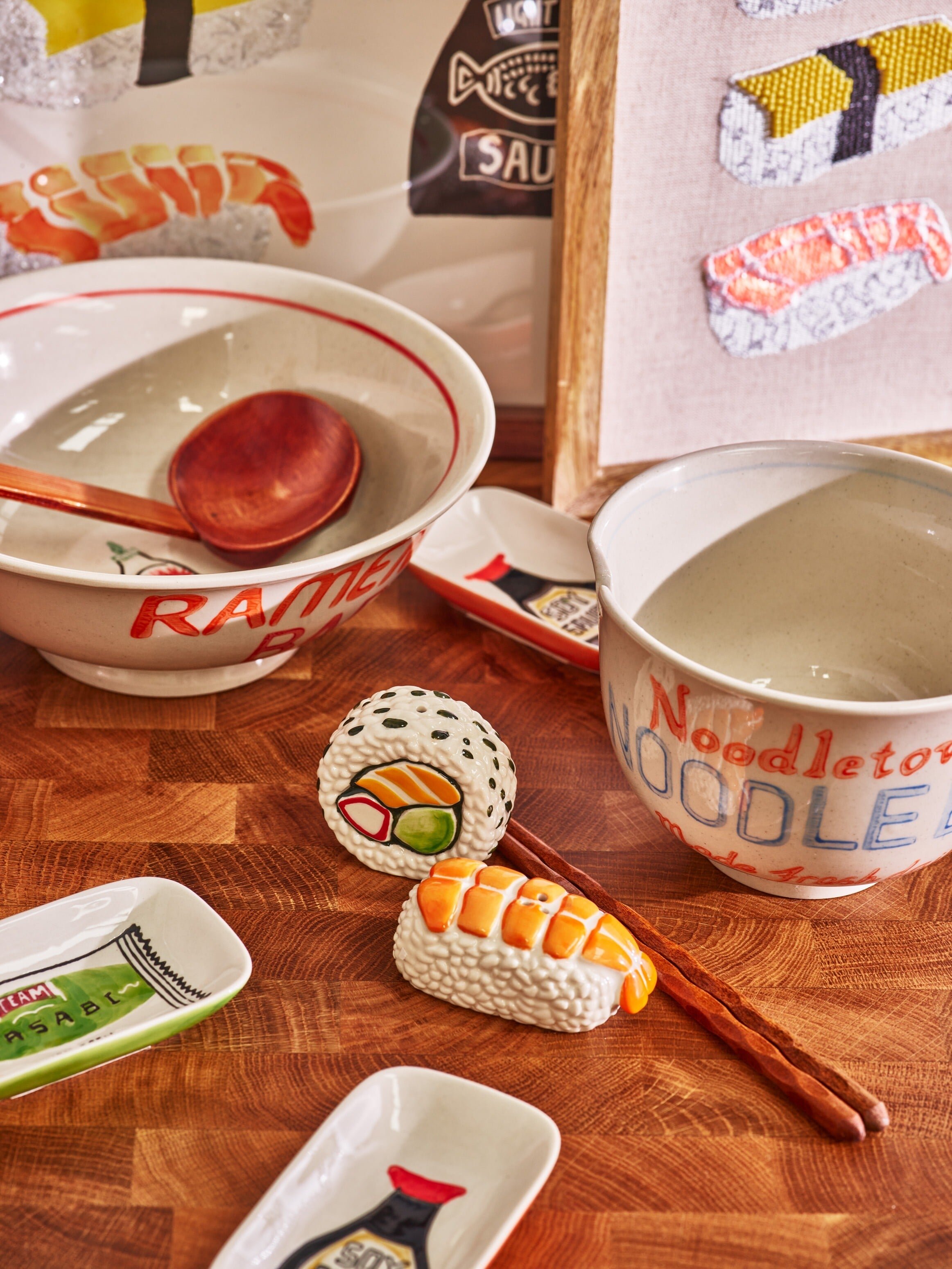 Sushi Ceramic Salt & Pepper Shakers | Oliver Bonas