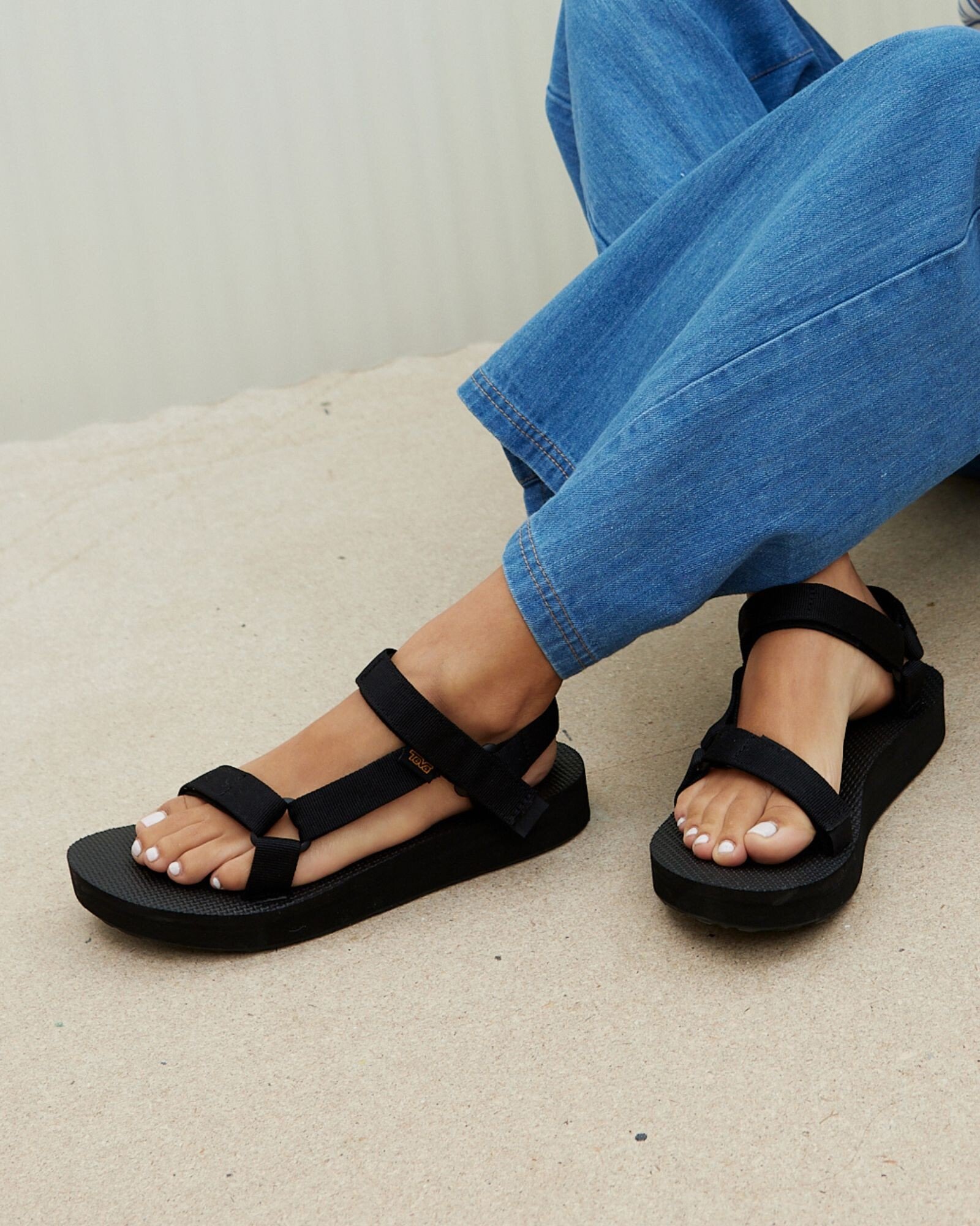 Teva Chunky Midform Universal Black Sandals Oliver Bonas