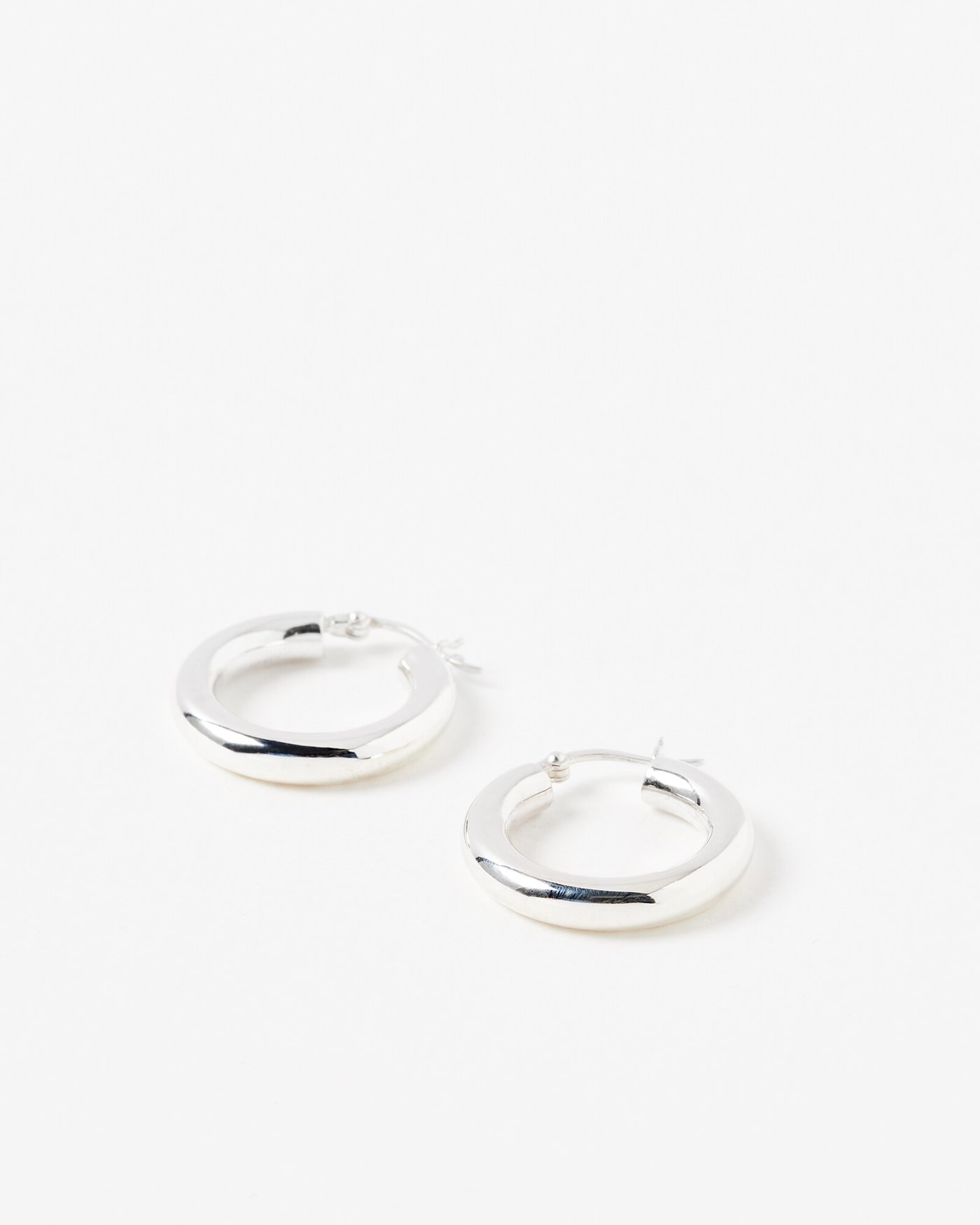 アクセサリー BONEE SQUARE HOOPS(MINI) SILVER BONEE SQUARE HOOPS(MINI) SILVER Sterling Silver Chunky Oval