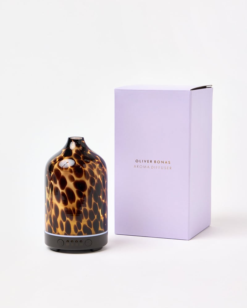 Tortoiseshell Glass Essential Oil Electric Aroma Diffuser | Oliver Bonas