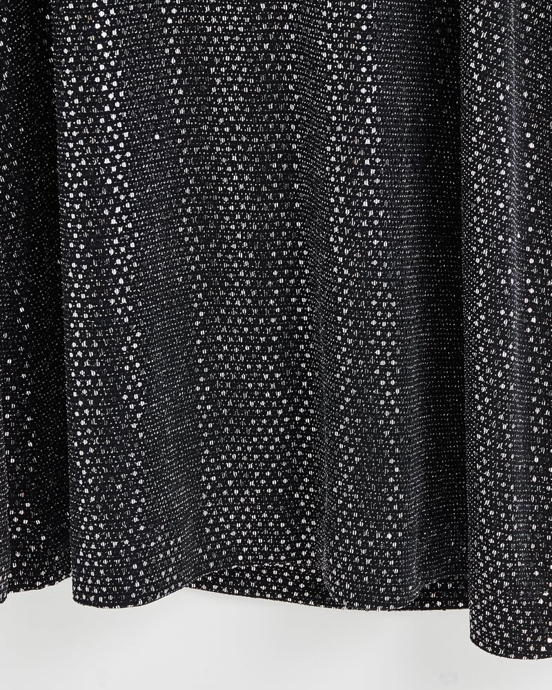 Black Sparkle Cowl Back Mini Dress
