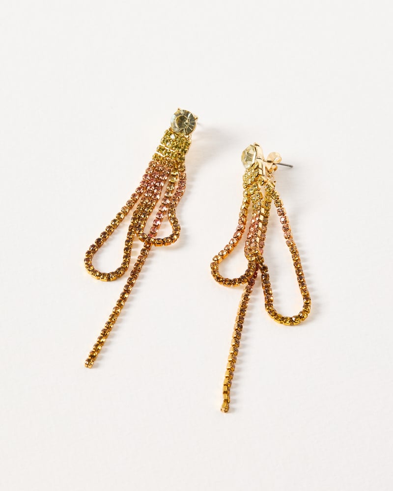 Maurea Statement Loop & Tassel Drop Earrings