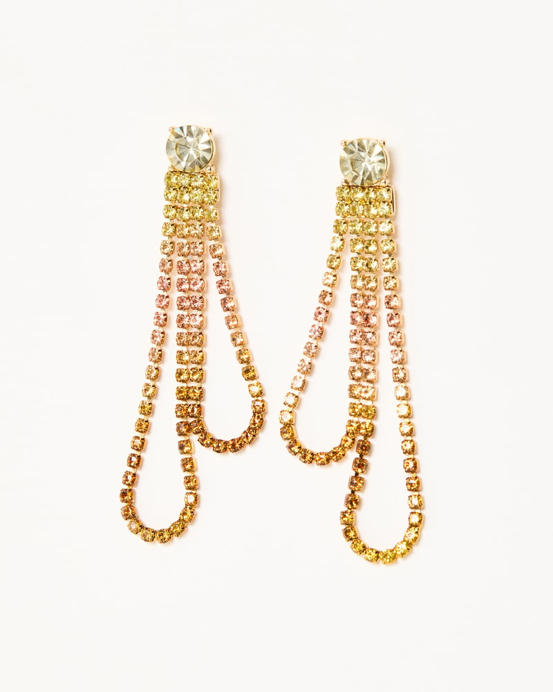 Maurea Statement Loop & Tassel Drop Earrings