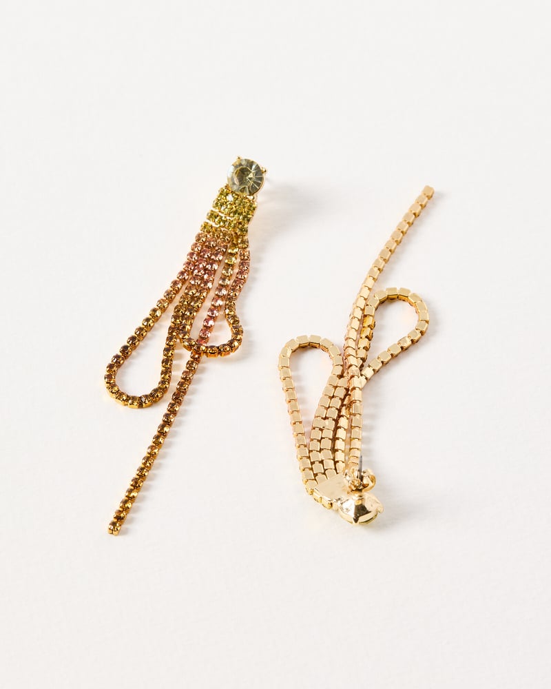 Maurea Statement Loop & Tassel Drop Earrings