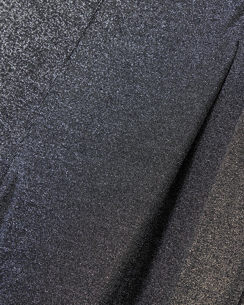 Silver Shimmer Metallic Wide Leg Trousers