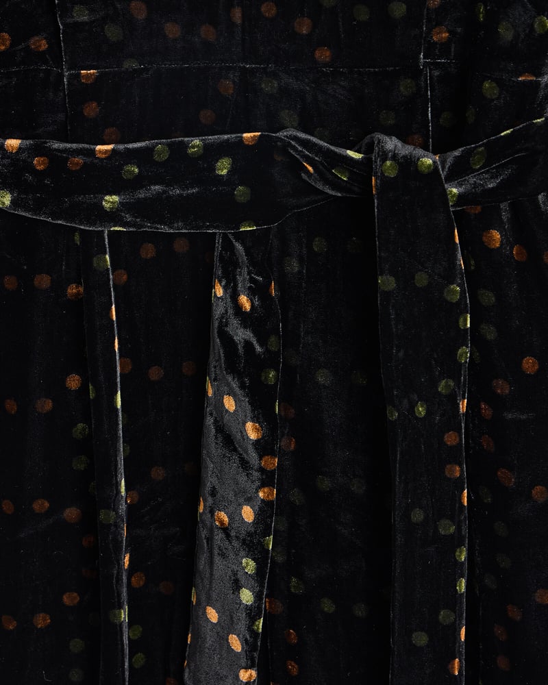 Black Velvet Metallic Spotty Jumpsuit