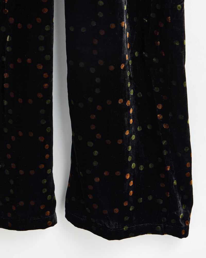 Black Velvet Metallic Spotty Jumpsuit