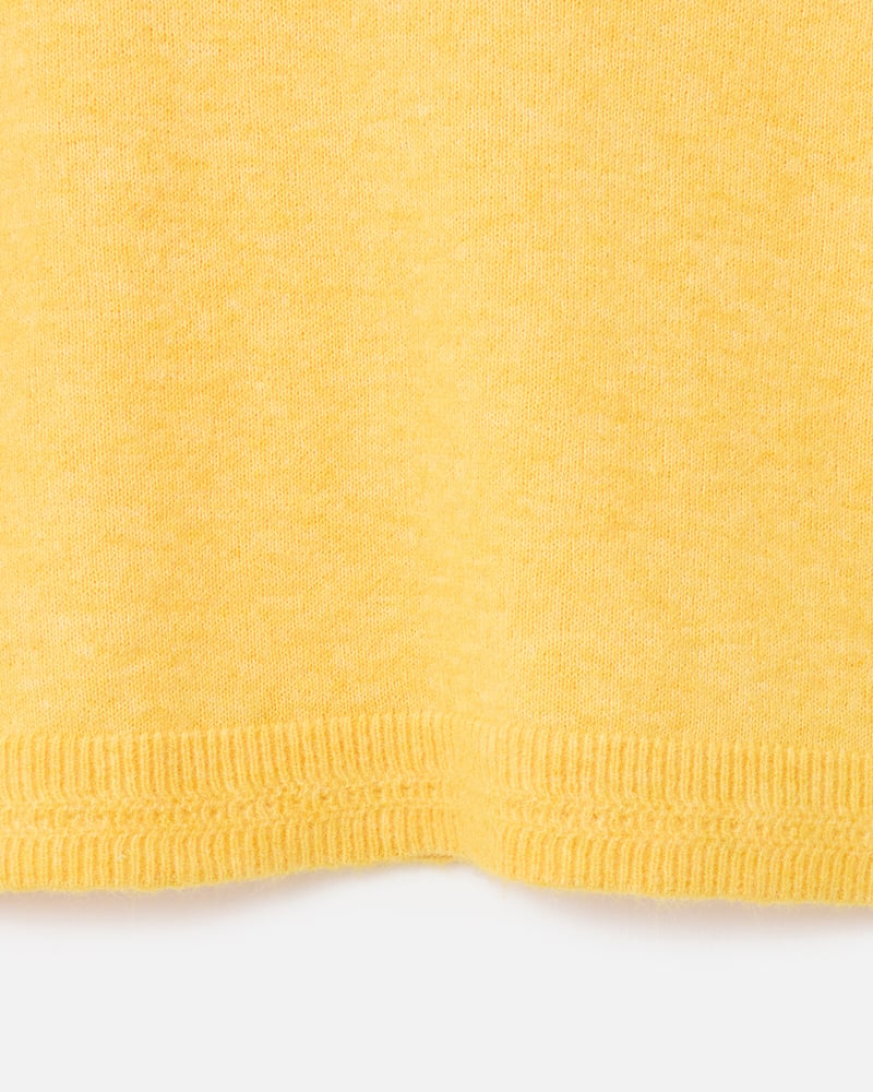 Yellow Short Sleeve Knitted T-Shirt