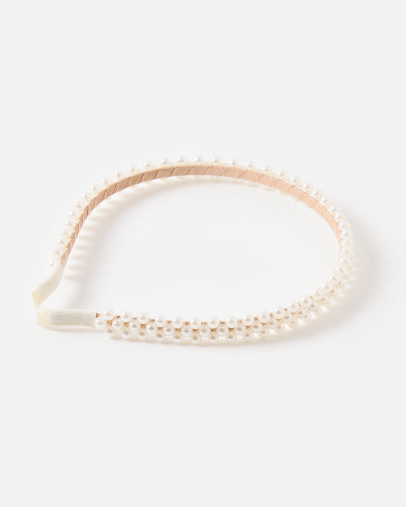 Ava Faux Pearl Thin Headband