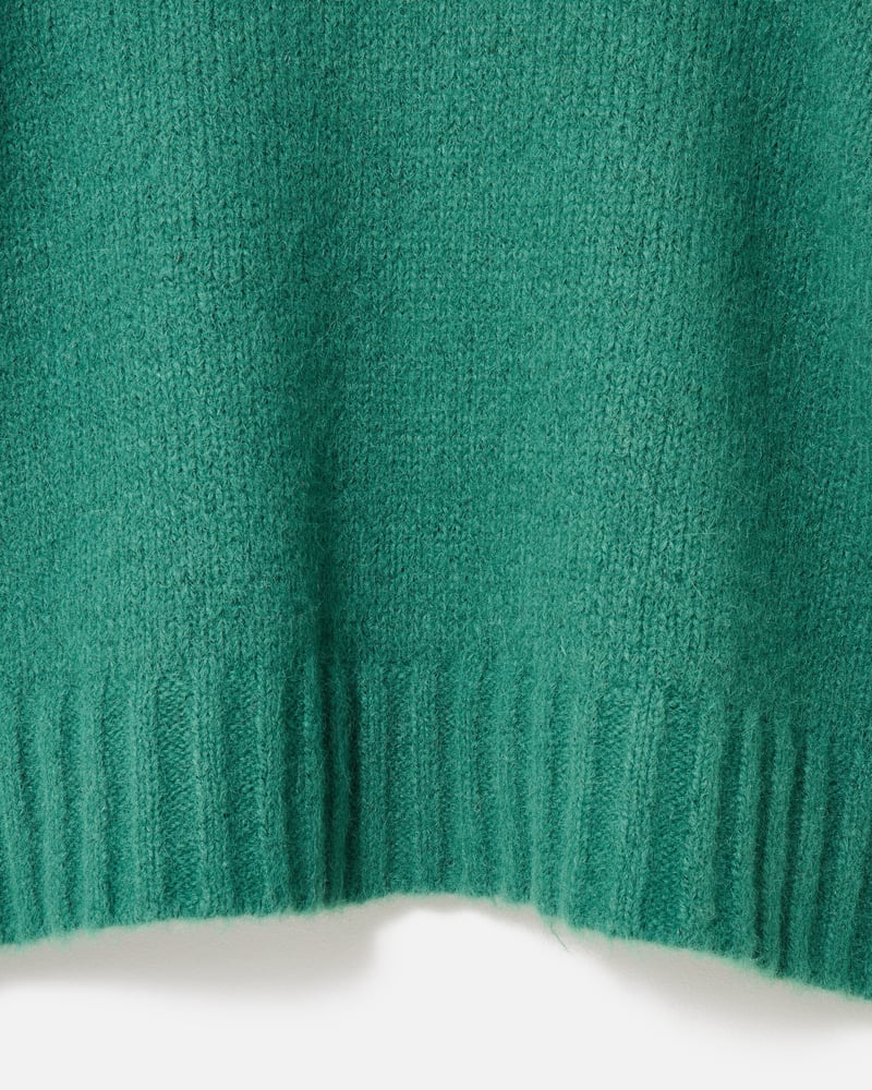 Green Frill Collar Knitted Jumper
