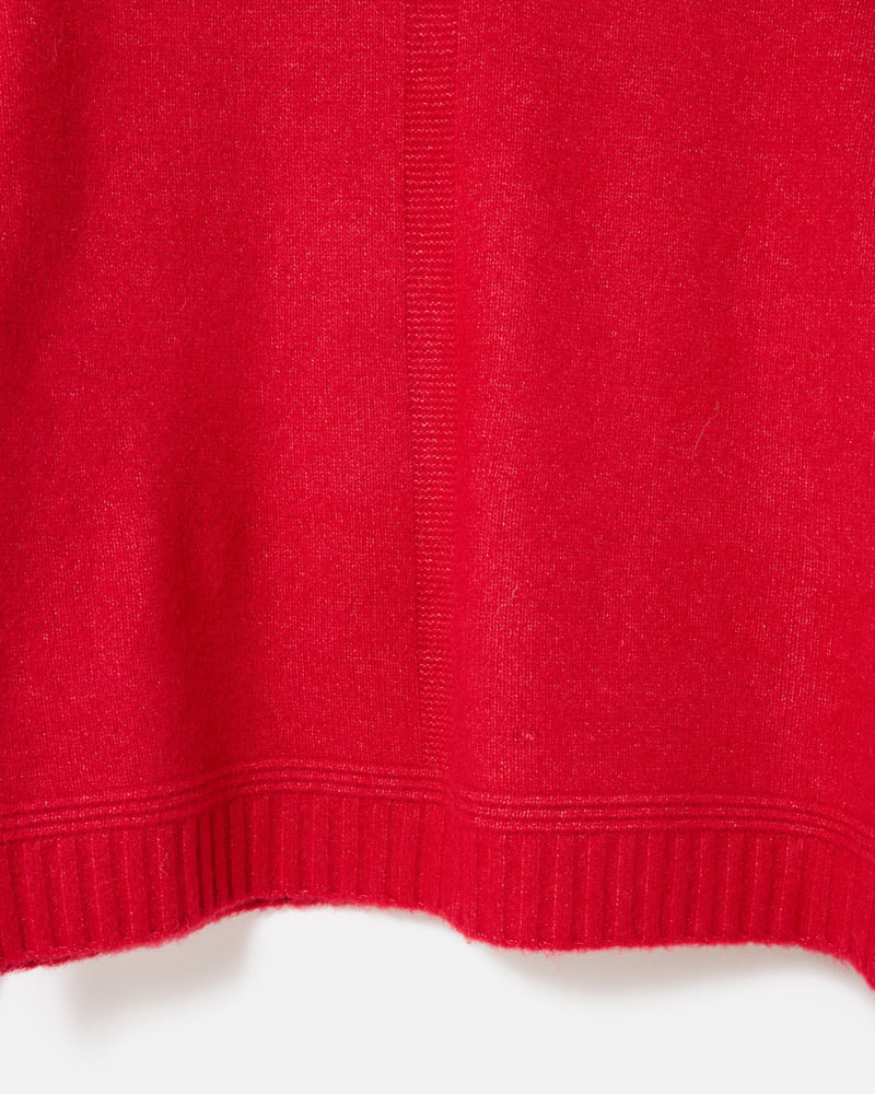 Red Roll Neck Knitted Jumper