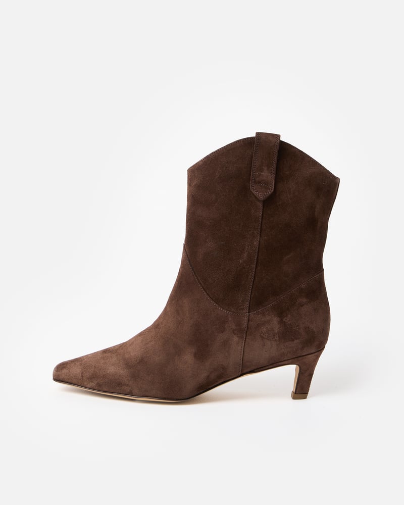 Bibi Lou Chocolate Brown Suede Heeled Boots