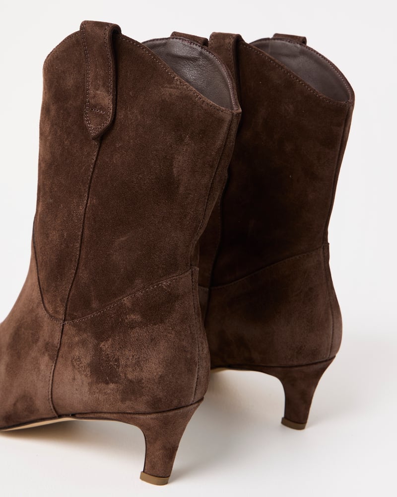 Bibi Lou Chocolate Brown Suede Heeled Boots