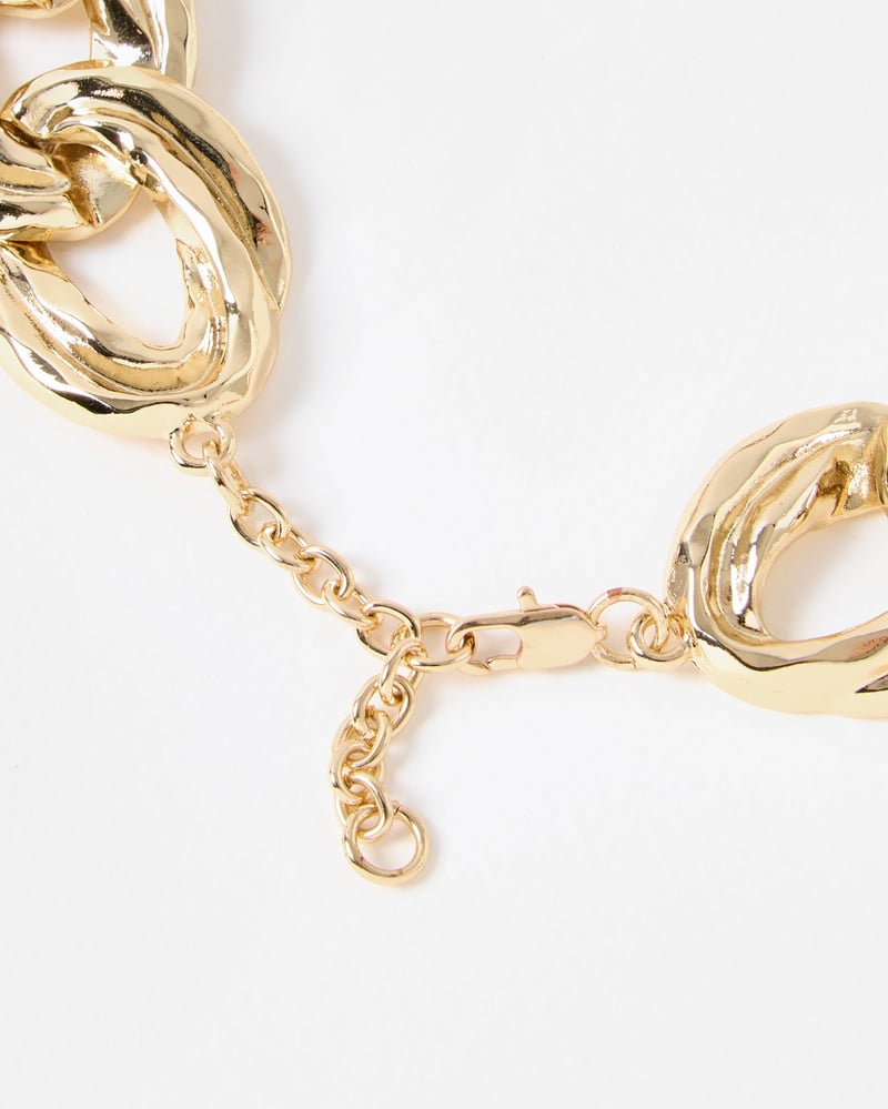 Sybil Interlocking Loops Chunky Collar Necklace