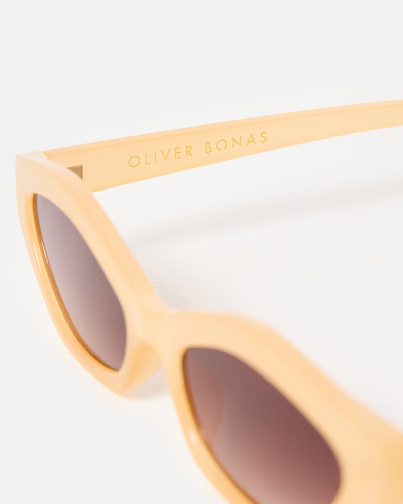 Yellow Mini Cat Eye Sunglasses