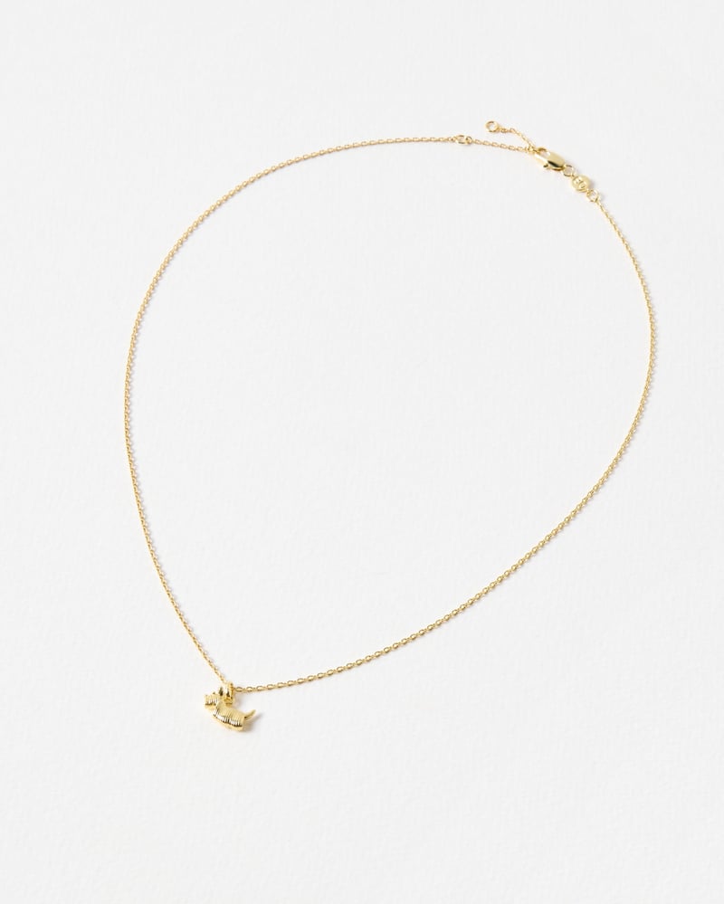 Hamish Scottie Dog Gold Plated Pendant Necklace